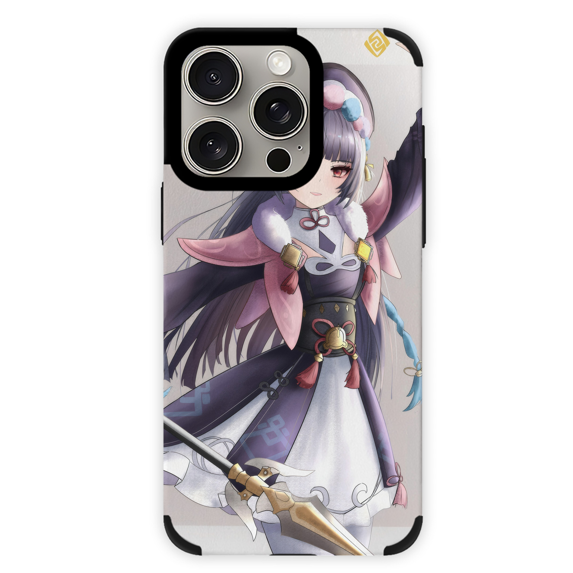 げんし神 genshin 【iPhone15ProMax対応】 PUレザー スマホケース 耐衝撃＆黄変防止