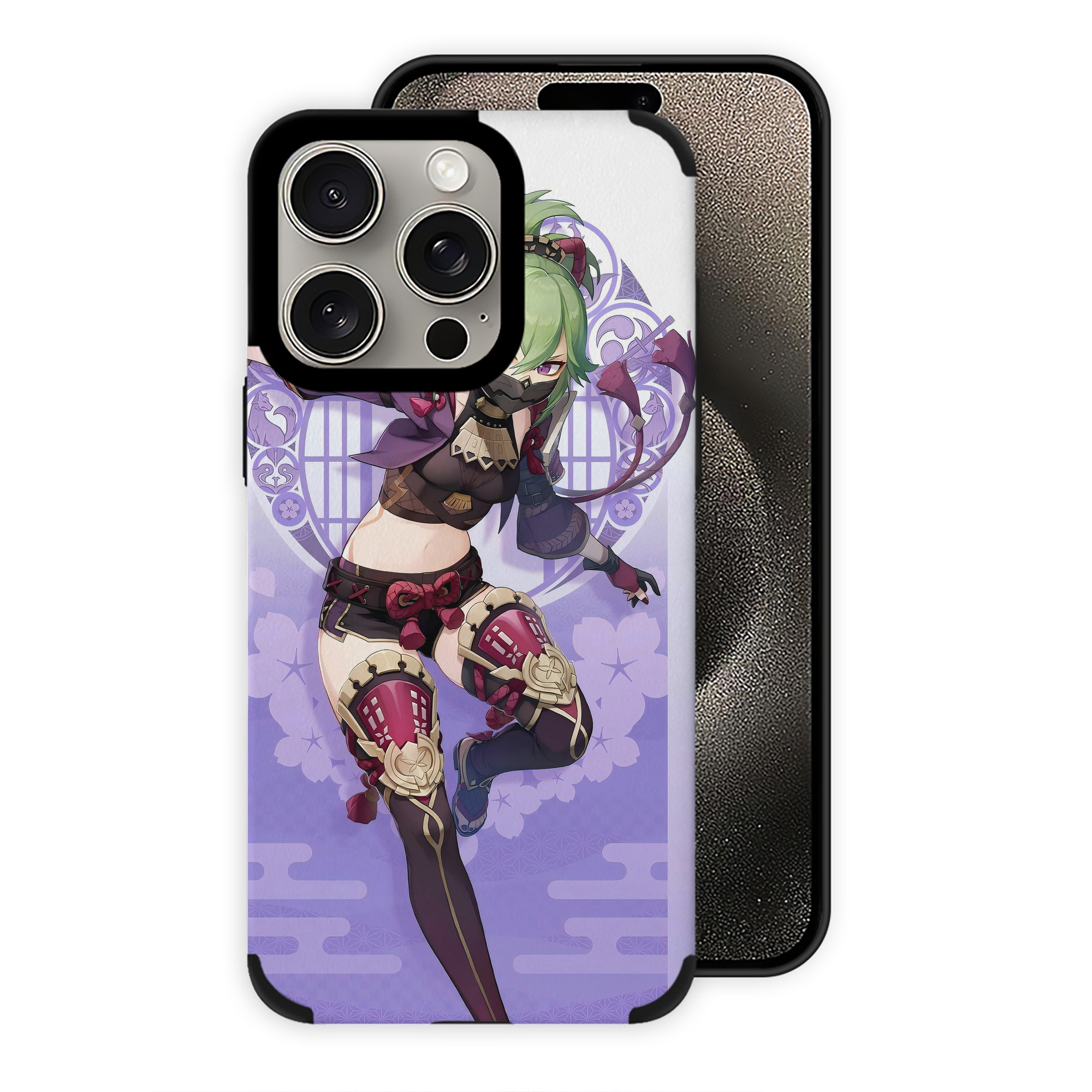 げんし神 genshin 【iPhone15ProMax対応】 PUレザー スマホケース 耐衝撃＆黄変防止