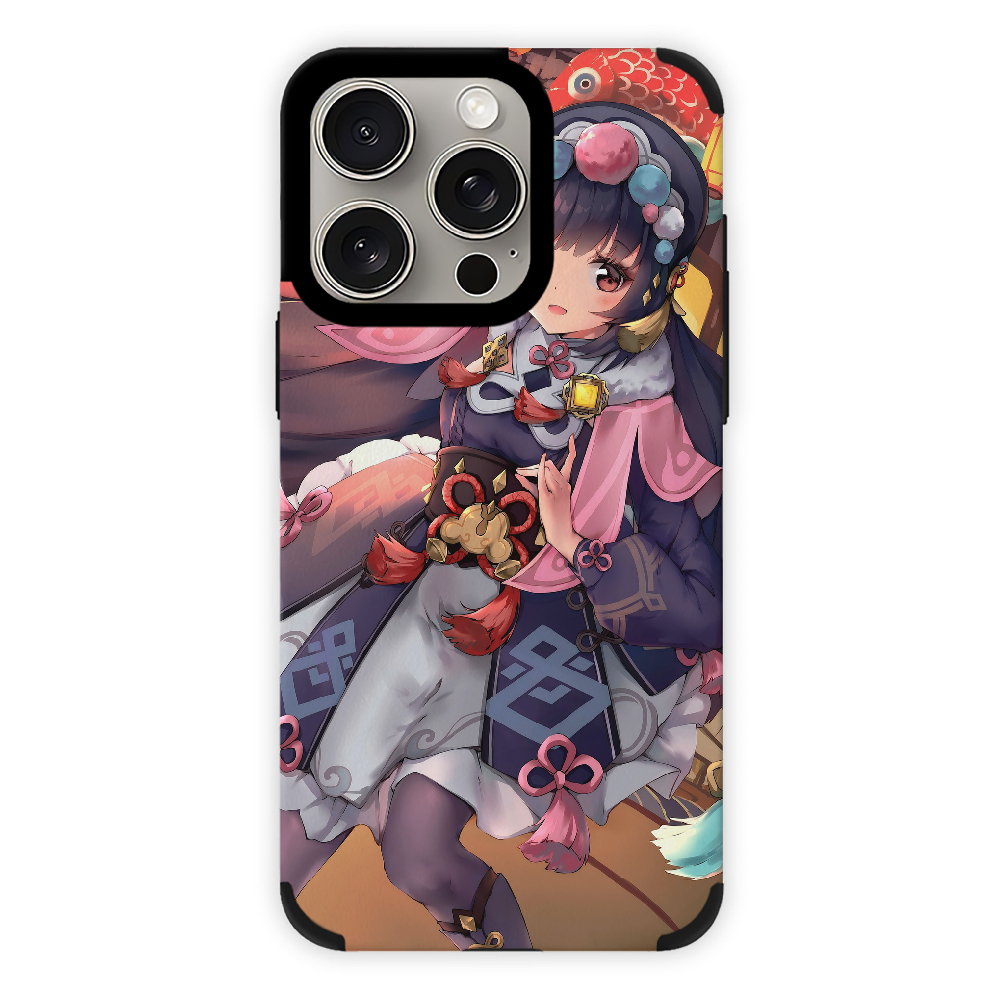 げんし神 genshin 【iPhone15ProMax対応】 PUレザー スマホケース 耐衝撃＆黄変防止