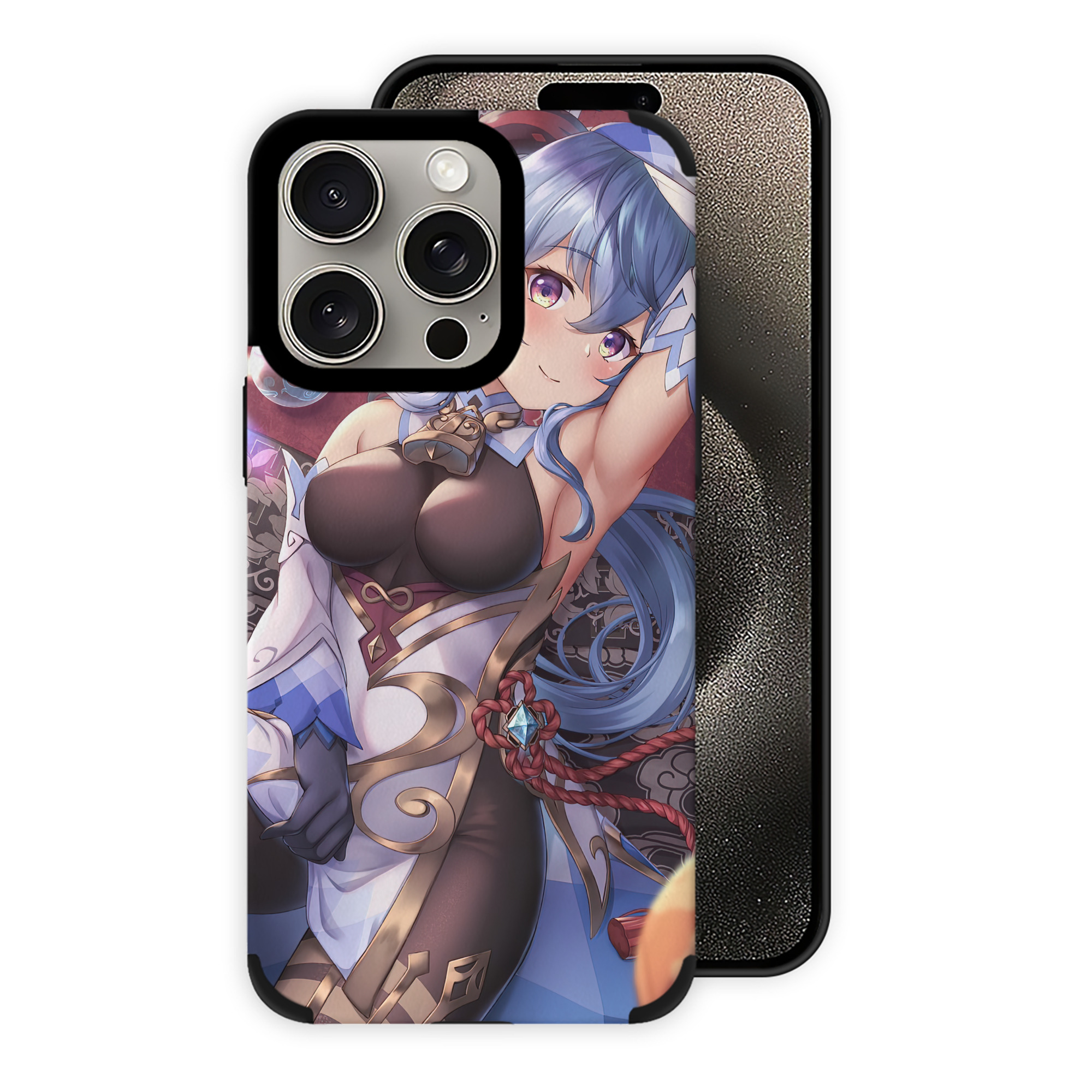げんし神 genshin 【iPhone15ProMax対応】 PUレザー スマホケース 耐衝撃＆黄変防止