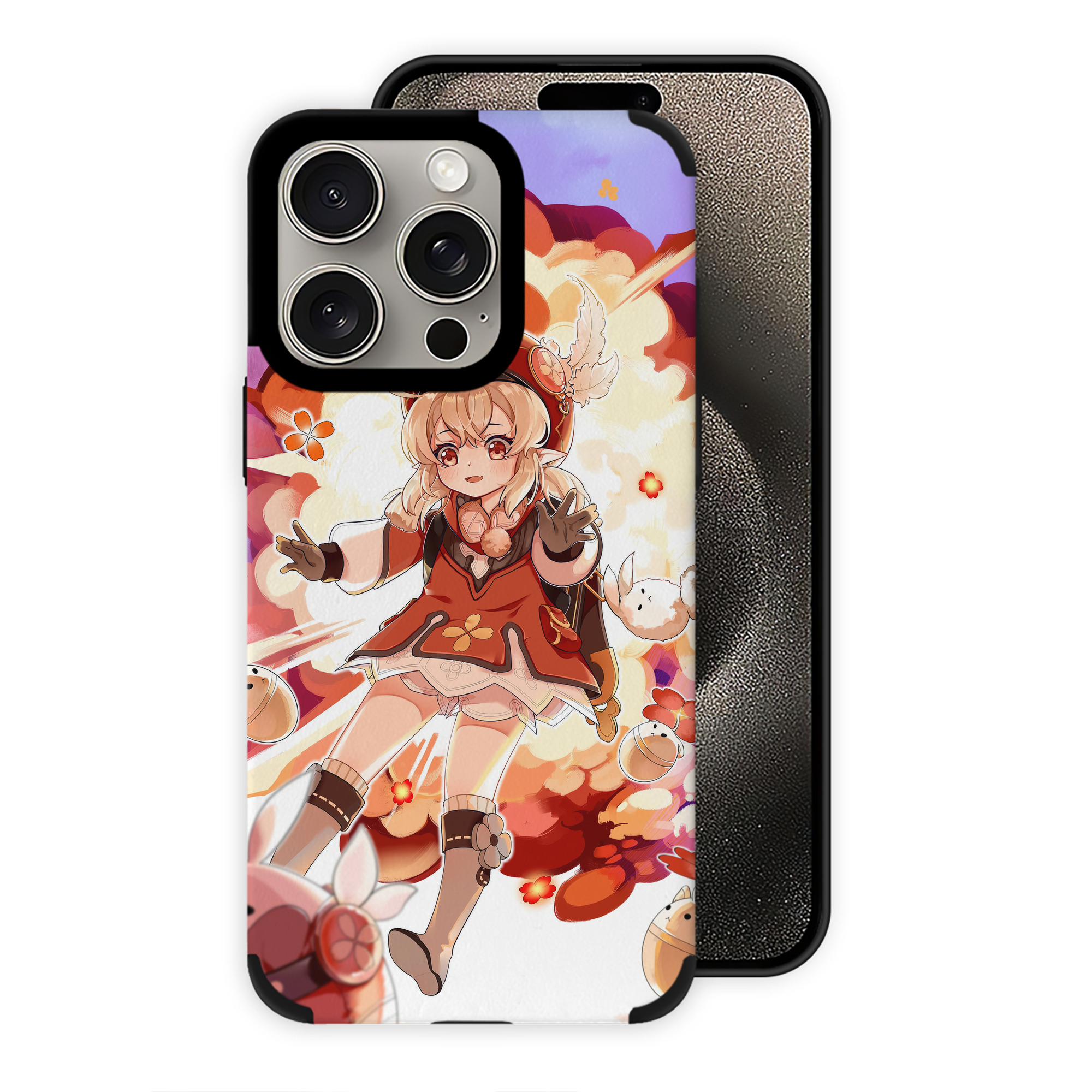 げんし神 genshin 【iPhone15ProMax対応】 PUレザー スマホケース 耐衝撃＆黄変防止