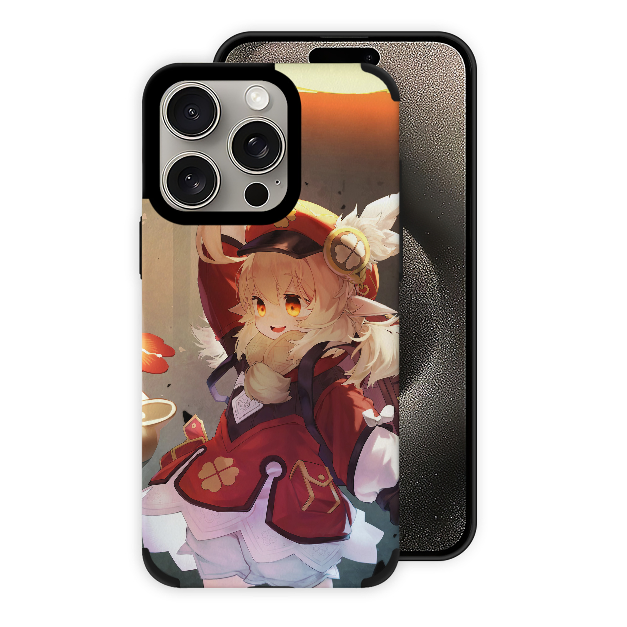 げんし神 genshin 【iPhone15ProMax対応】 PUレザー スマホケース 耐衝撃＆黄変防止