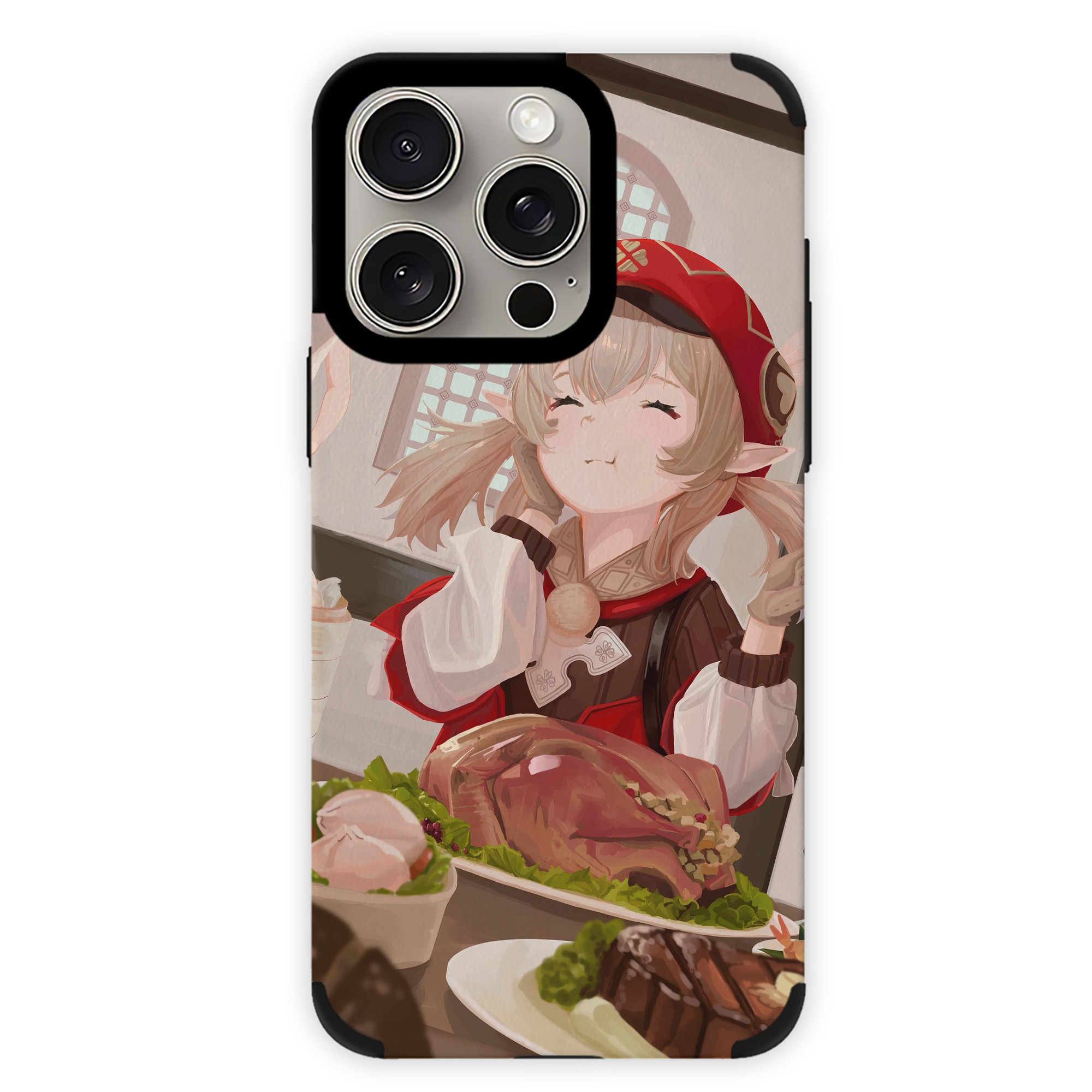 げんし神 genshin 【iPhone15ProMax対応】 PUレザー スマホケース 耐衝撃＆黄変防止
