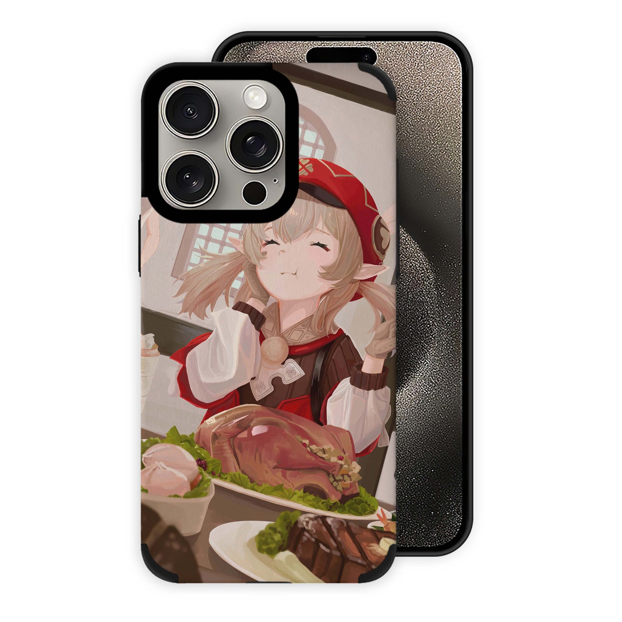 げんし神 genshin 【iPhone15ProMax対応】 PUレザー スマホケース 耐衝撃＆黄変防止
