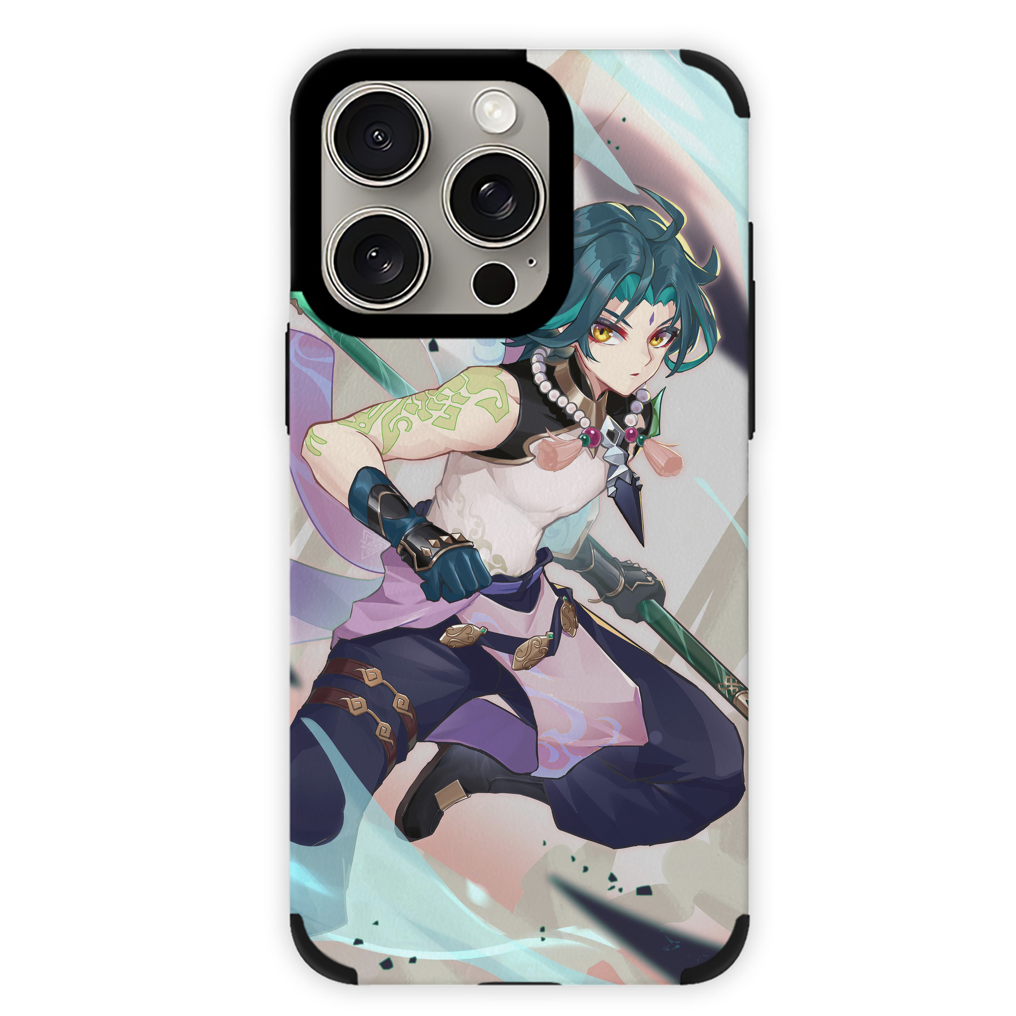 げんし神 genshin 【iPhone15ProMax対応】 PUレザー スマホケース 耐衝撃＆黄変防止