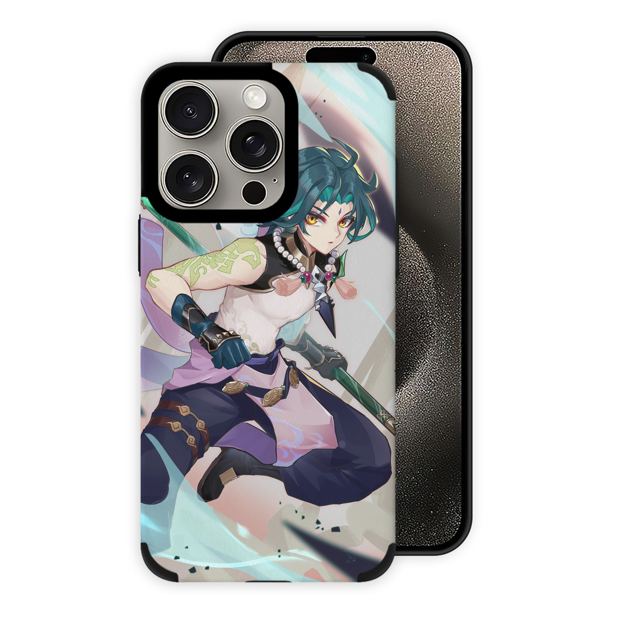げんし神 genshin 【iPhone15ProMax対応】 PUレザー スマホケース 耐衝撃＆黄変防止