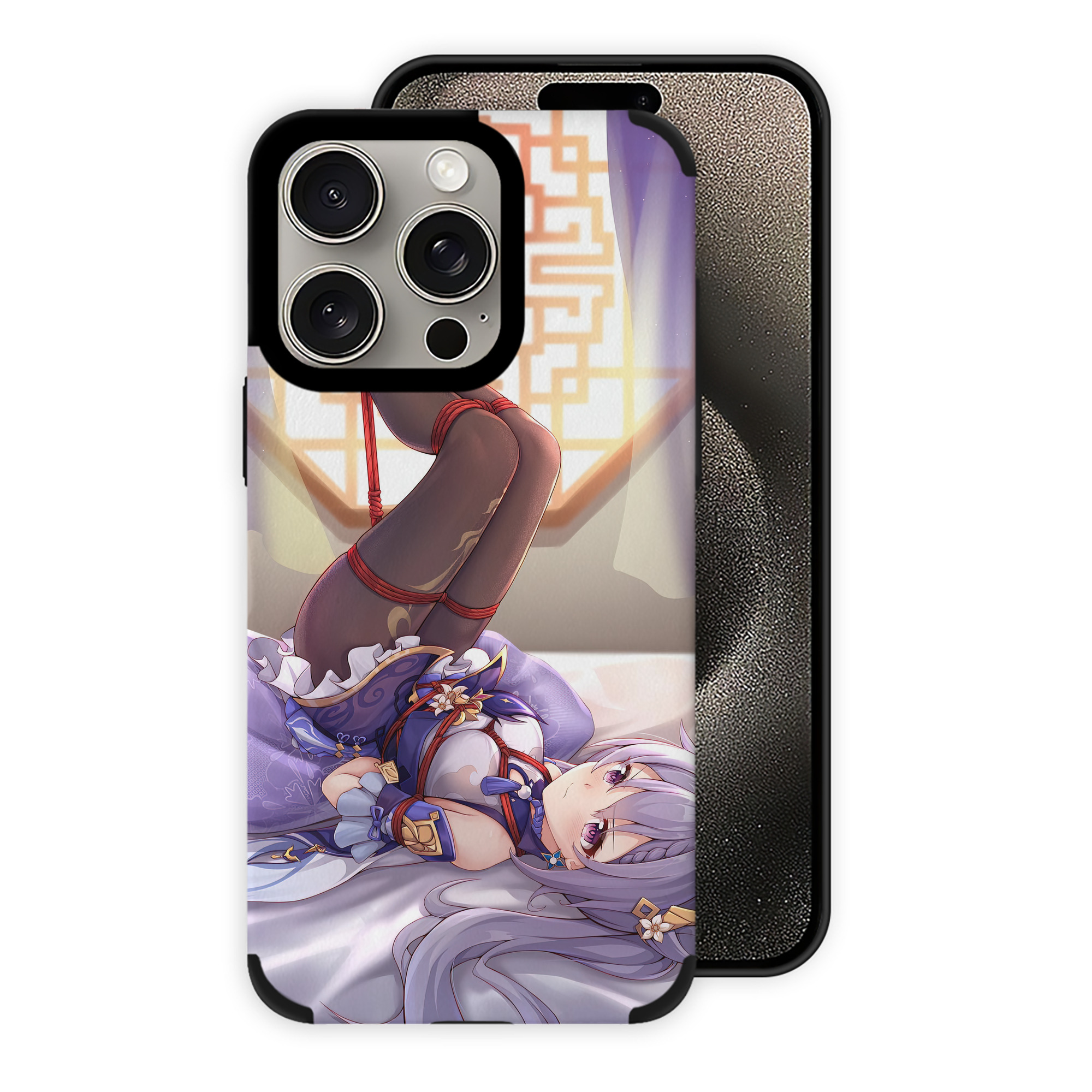 げんし神 genshin 【iPhone15ProMax対応】 PUレザー スマホケース 耐衝撃＆黄変防止