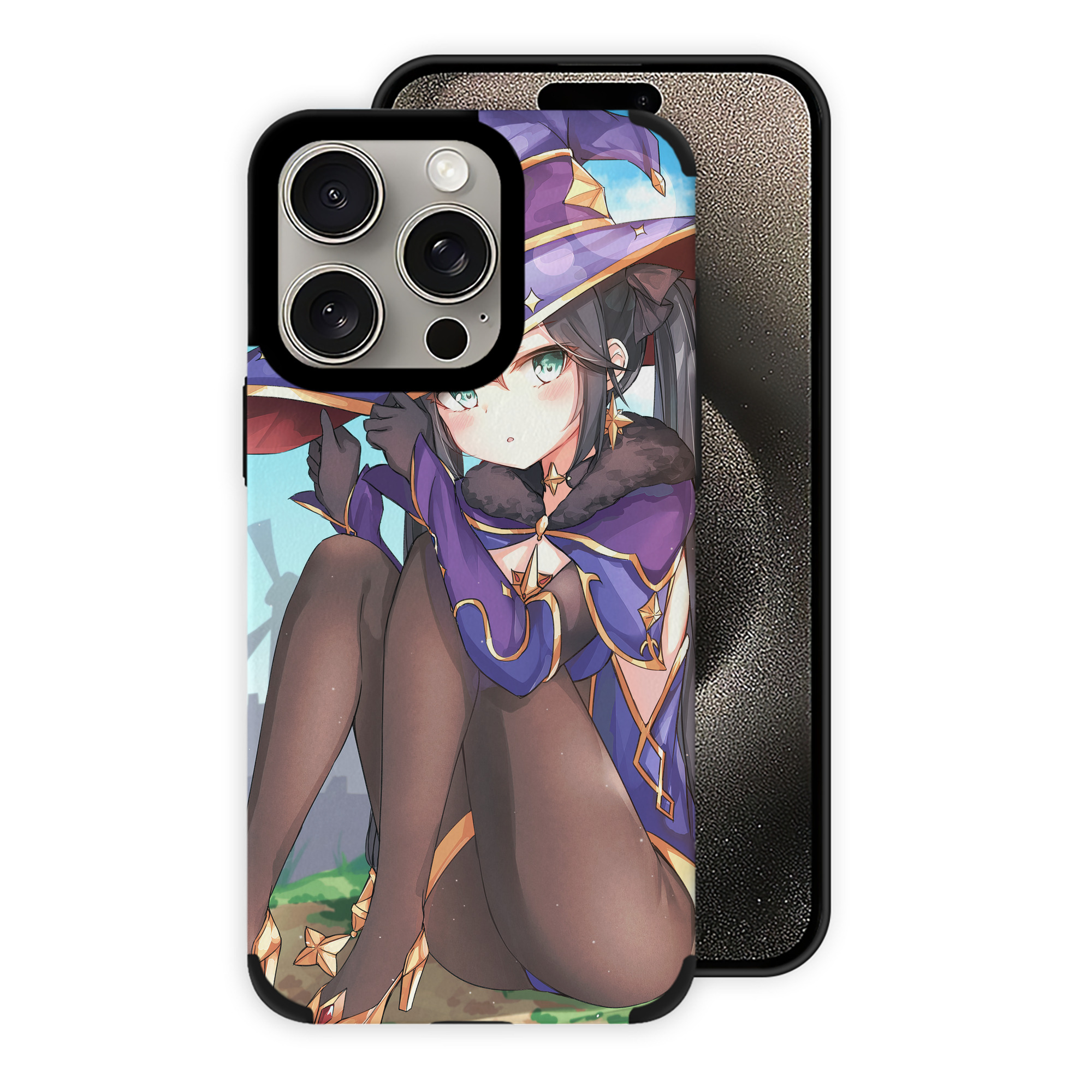 げんし神 genshin 【iPhone15ProMax対応】 PUレザー スマホケース 耐衝撃＆黄変防止