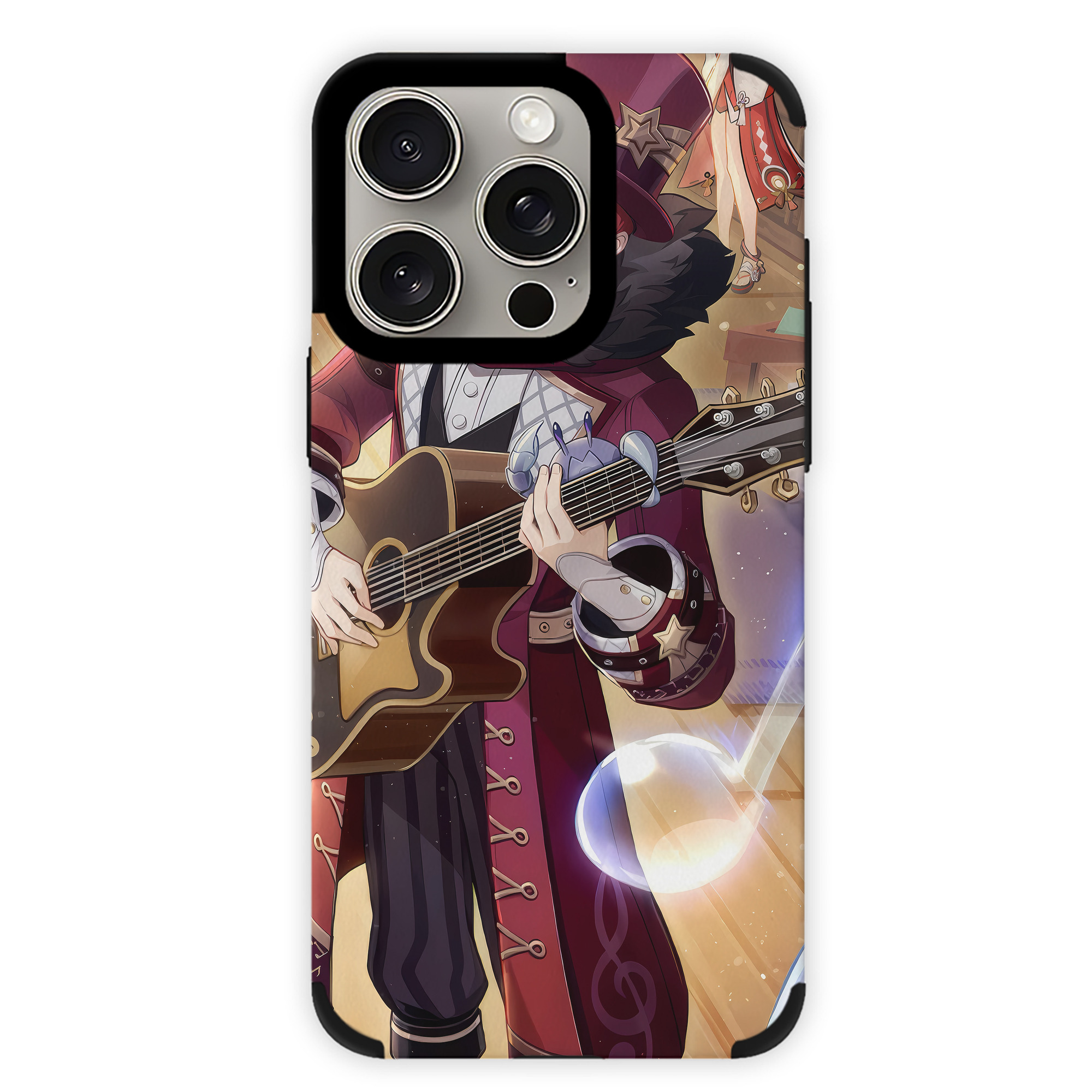 げんし神 genshin 【iPhone15ProMax対応】 PUレザー スマホケース 耐衝撃＆黄変防止