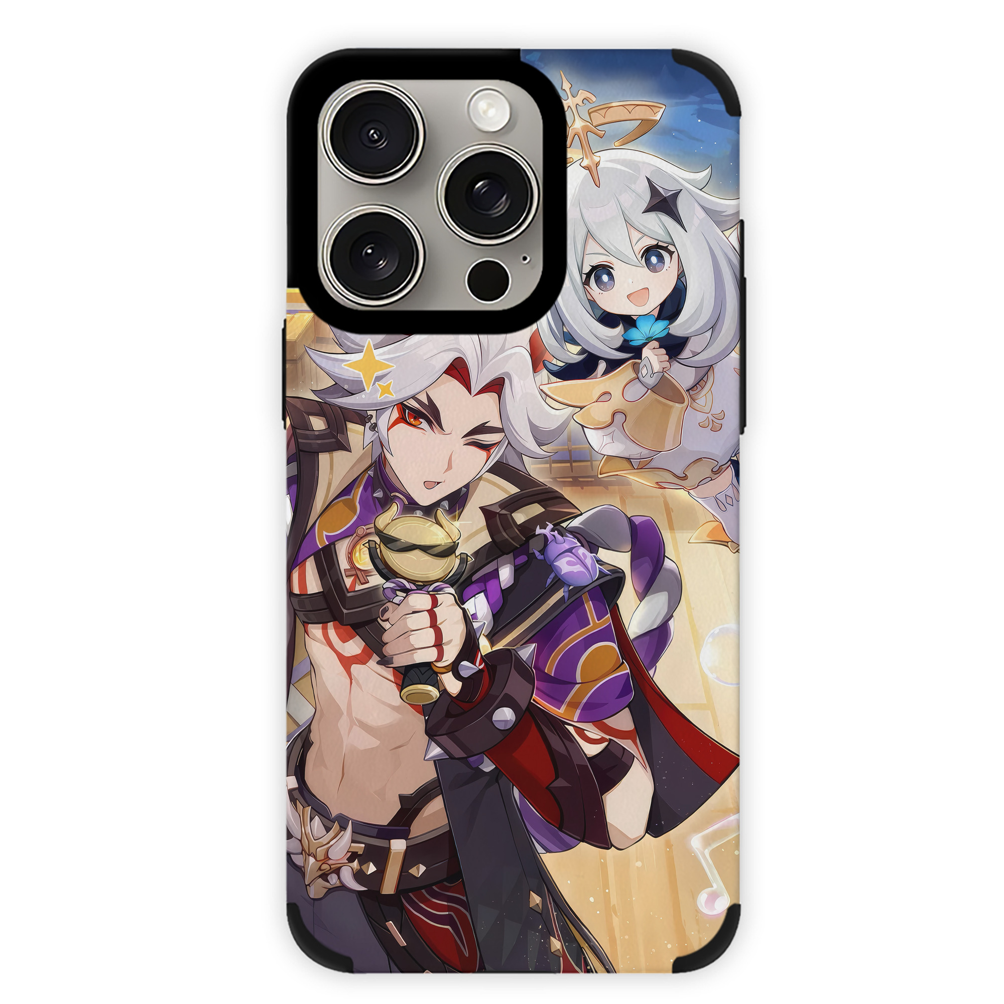 げんし神 genshin 【iPhone15ProMax対応】 PUレザー スマホケース 耐衝撃＆黄変防止