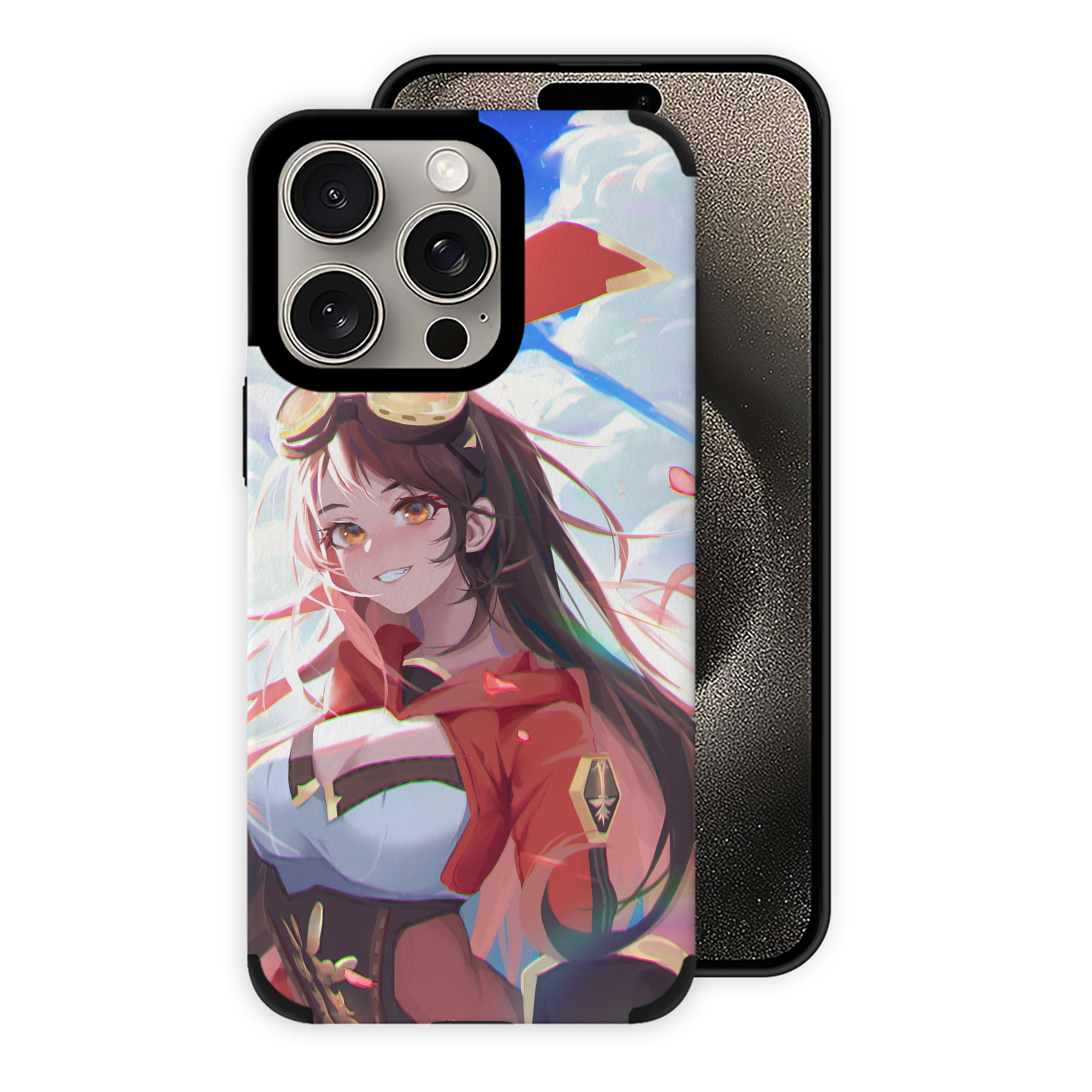 げんし神 genshin 【iPhone15ProMax対応】 PUレザー スマホケース 耐衝撃＆黄変防止