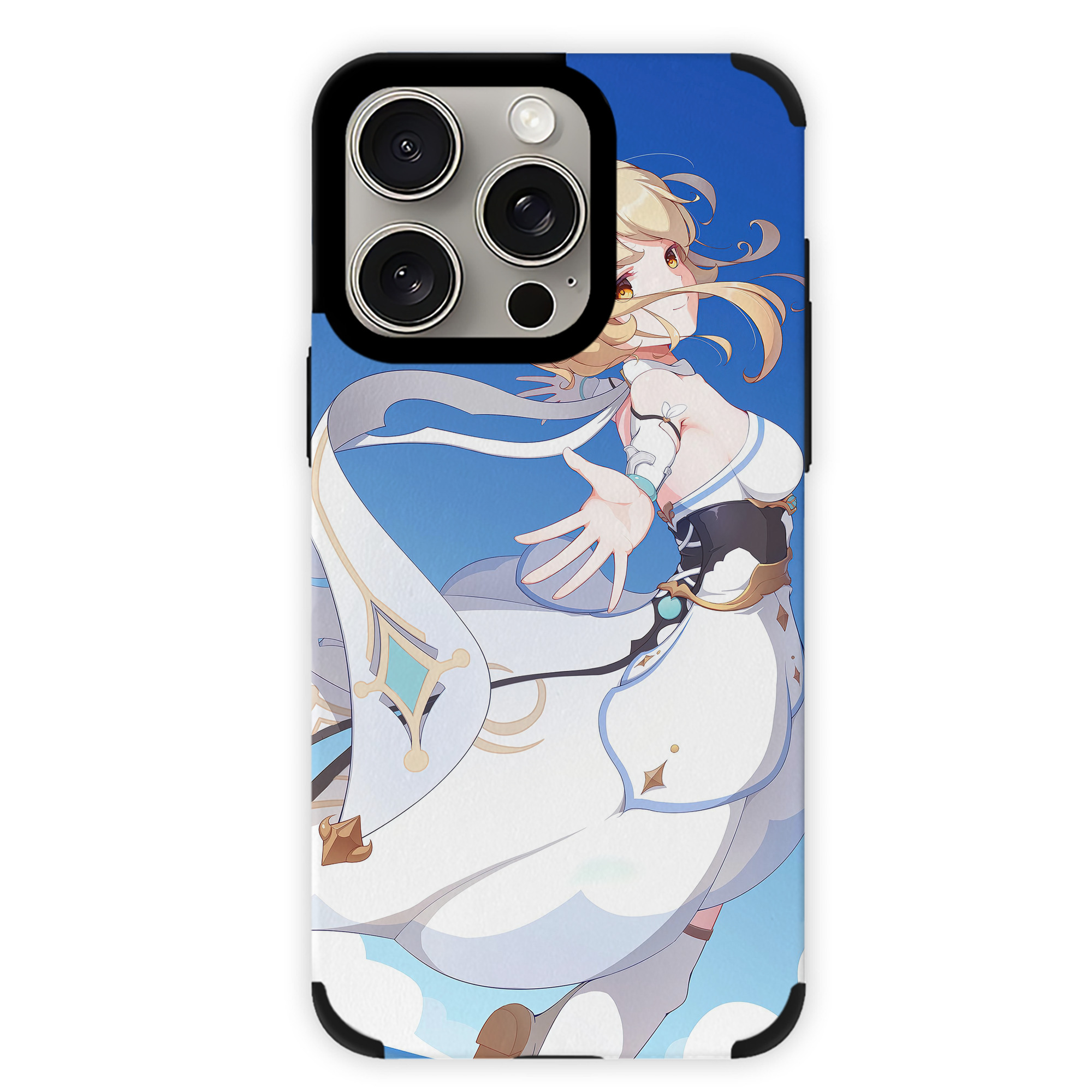 げんし神 genshin 【iPhone15ProMax対応】 PUレザー スマホケース 耐衝撃＆黄変防止