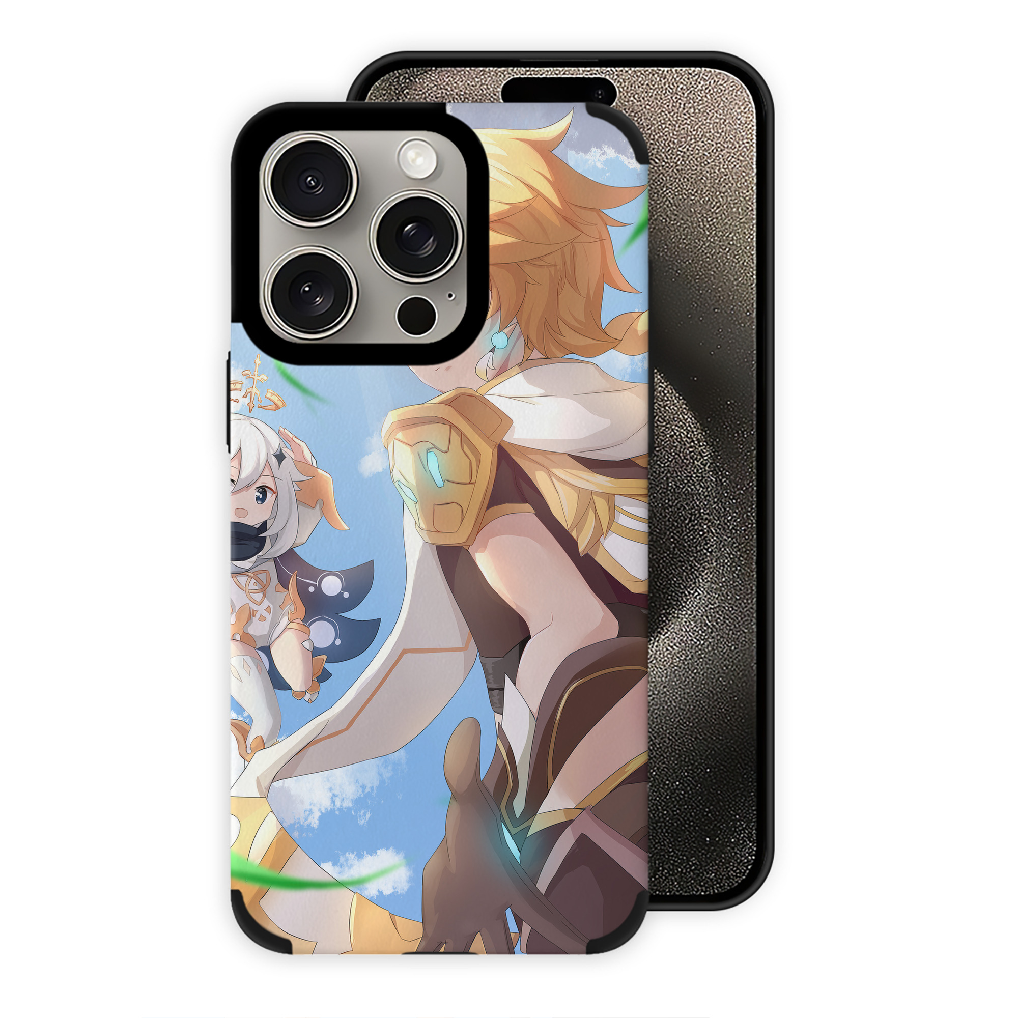 げんし神 genshin 【iPhone15ProMax対応】 PUレザー スマホケース 耐衝撃＆黄変防止