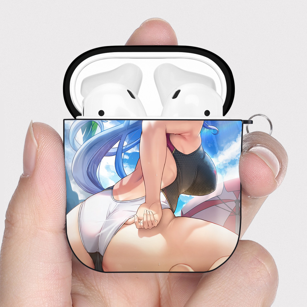 げんし神 genshin AirPods 第2世代保護ケース ハードシェル ブラック 耐衝撃・防指紋・カラビナ付き