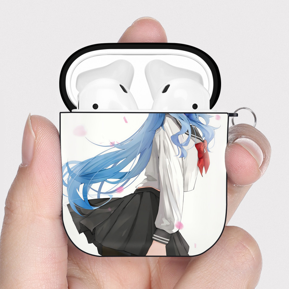 げんし神 genshin AirPods 第2世代保護ケース ハードシェル ブラック 耐衝撃・防指紋・カラビナ付き