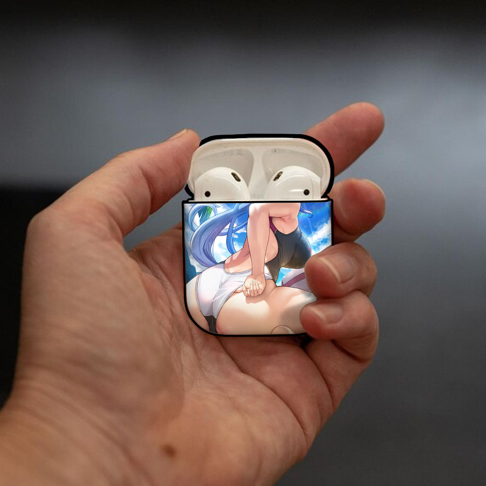 げんし神 genshin AirPods 第2世代保護ケース ハードシェル ブラック 耐衝撃・防指紋・カラビナ付き