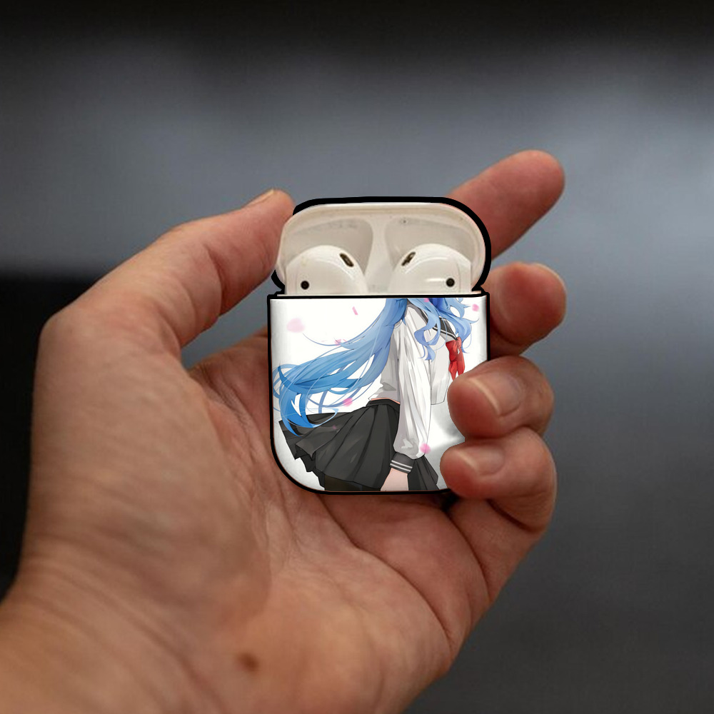 げんし神 genshin AirPods 第2世代保護ケース ハードシェル ブラック 耐衝撃・防指紋・カラビナ付き
