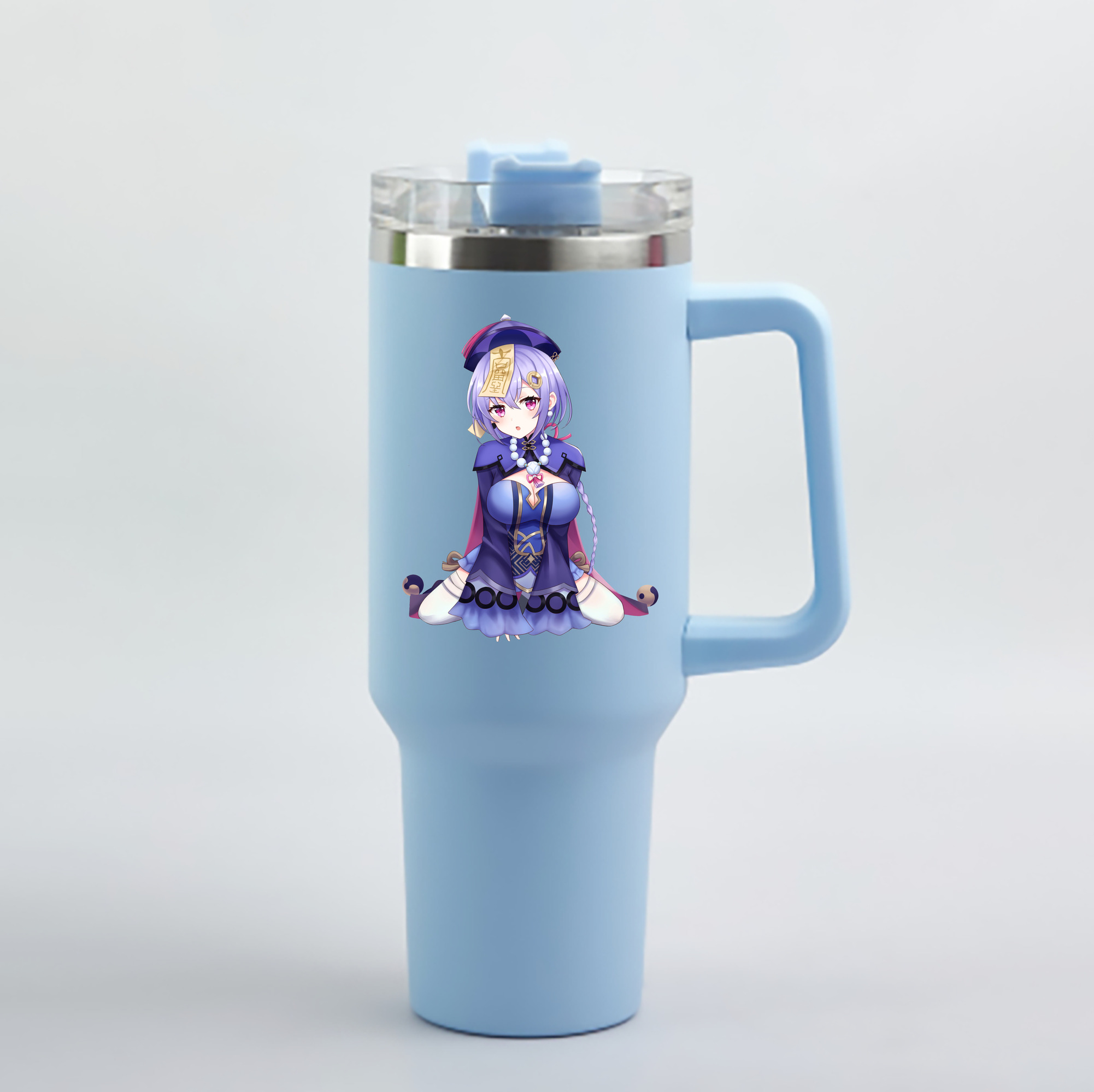 げんし神 七七 なな  genshin Nana 1200mL車用タンブラー - クリスタルステッカー（プラスチックストロー付き）