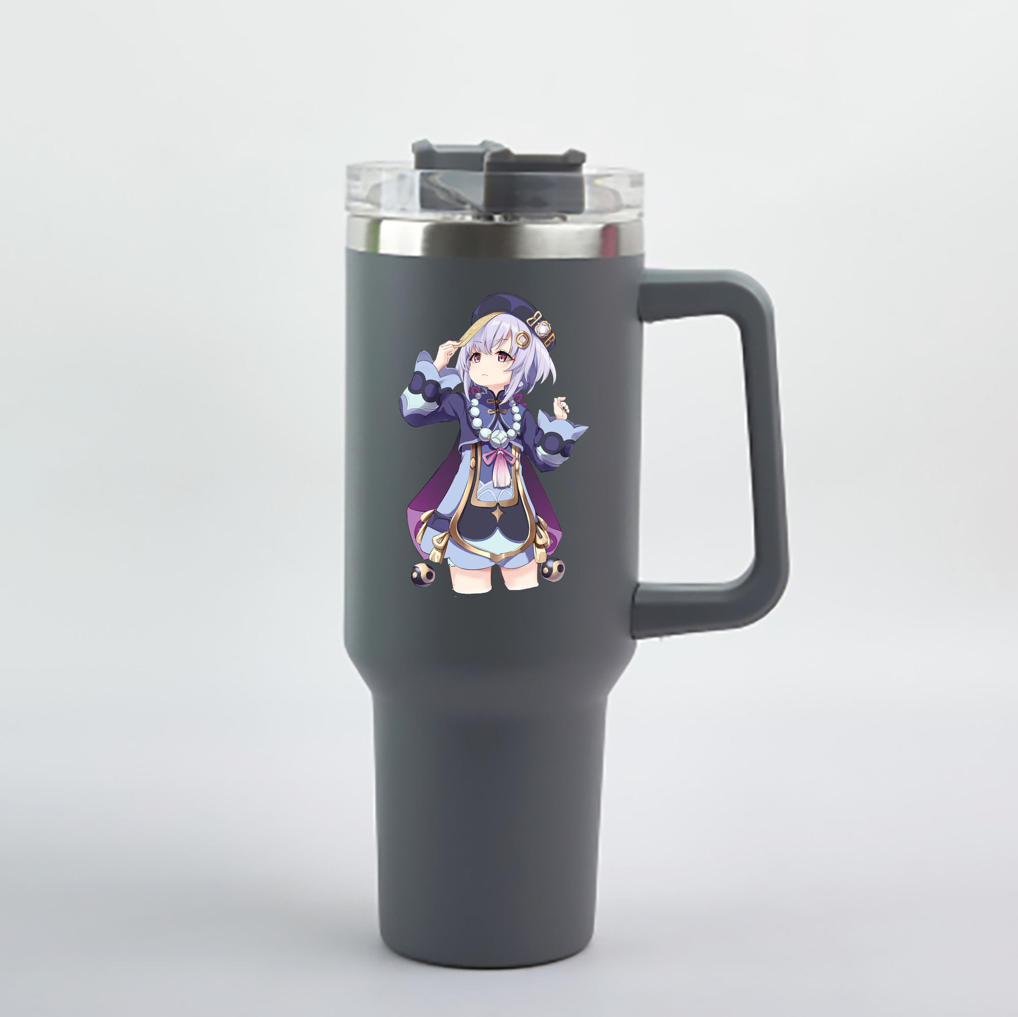 げんし神 七七 なな  genshin Nana 1200mL車用タンブラー - クリスタルステッカー（プラスチックストロー付き）