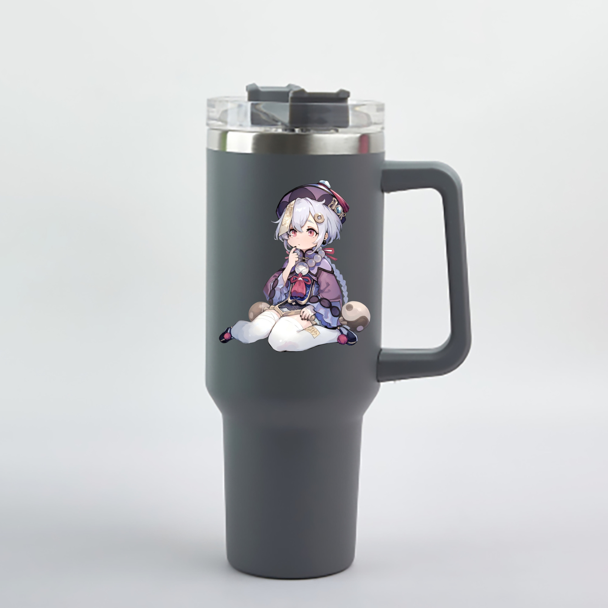 げんし神 七七 なな  genshin Nana 1200mL車用タンブラー - クリスタルステッカー（プラスチックストロー付き）