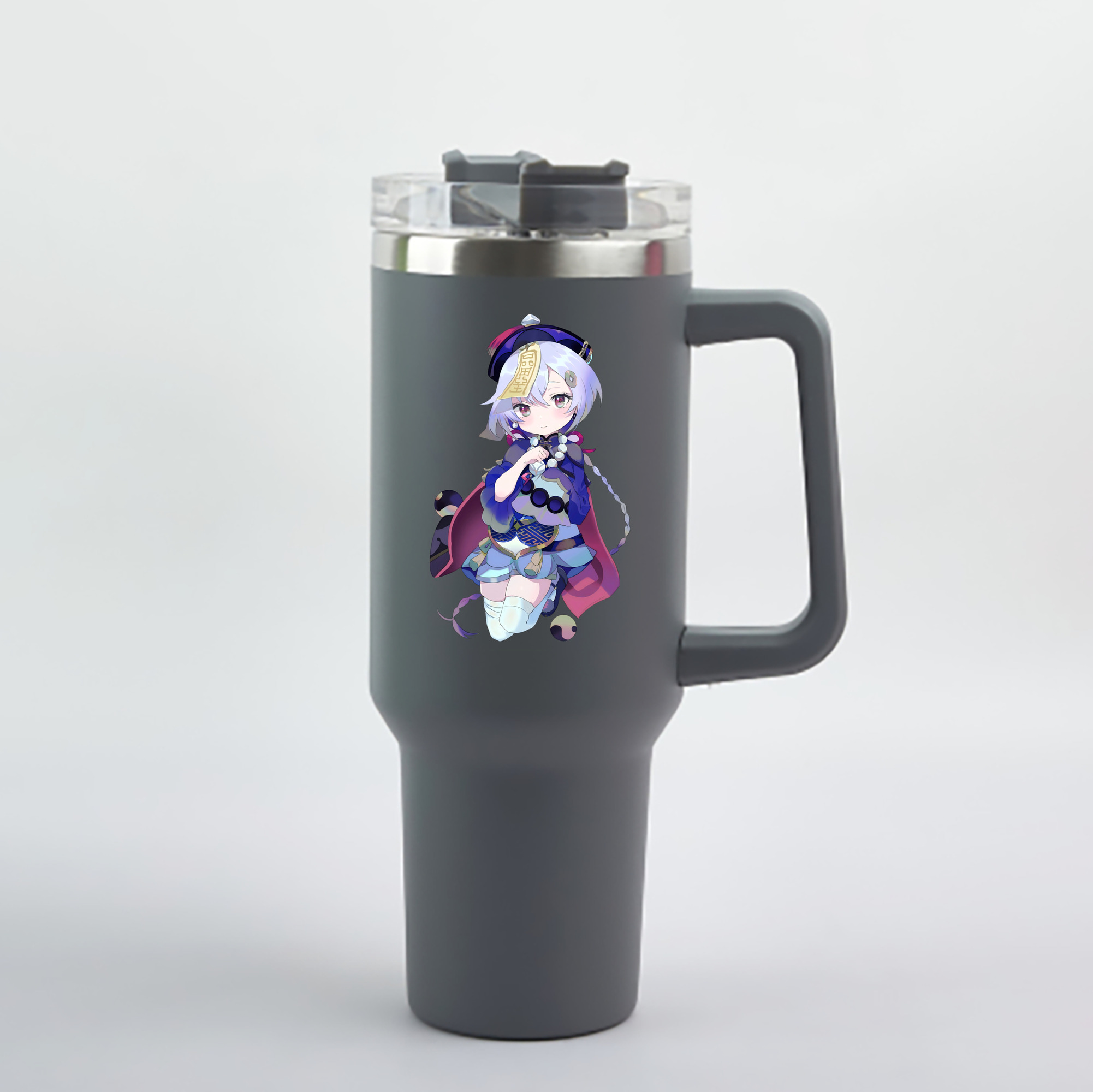 げんし神 七七 なな  genshin Nana 1200mL車用タンブラー - クリスタルステッカー（プラスチックストロー付き）