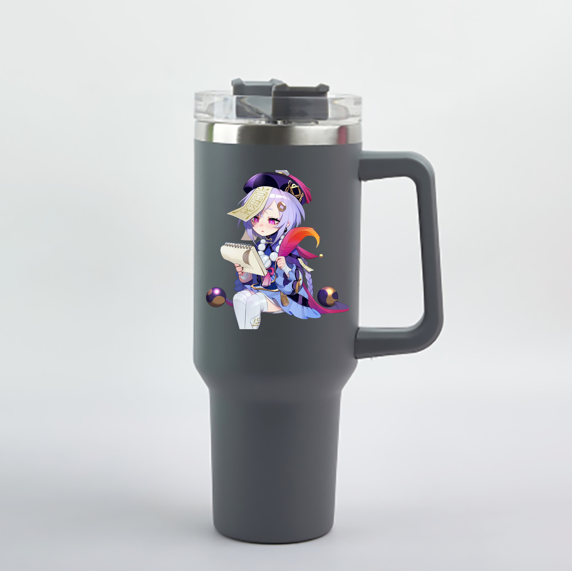 げんし神 七七 なな  genshin Nana 1200mL車用タンブラー - クリスタルステッカー（プラスチックストロー付き）