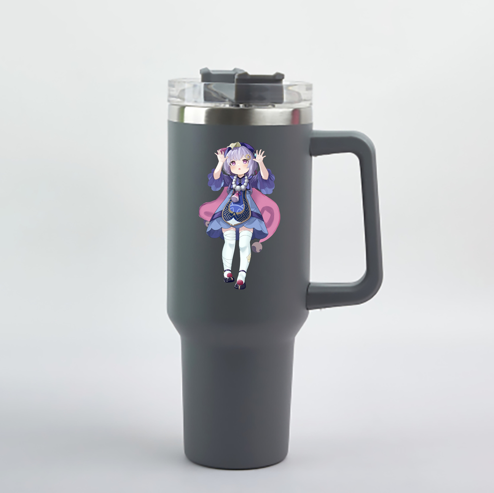 げんし神 七七 なな  genshin Nana 1200mL車用タンブラー - クリスタルステッカー（プラスチックストロー付き）