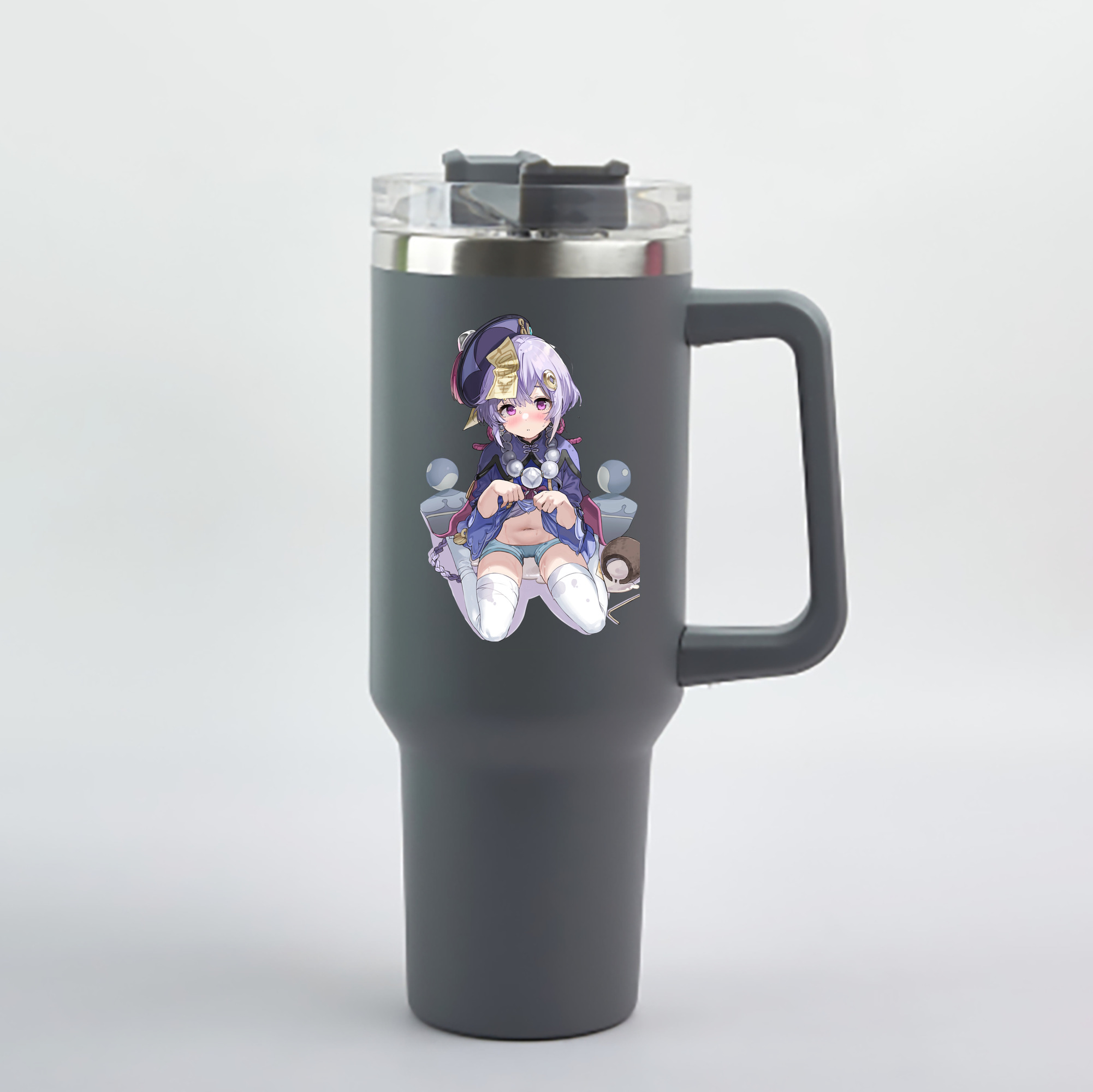 げんし神 七七 なな  genshin Nana 1200mL車用タンブラー - クリスタルステッカー（プラスチックストロー付き）
