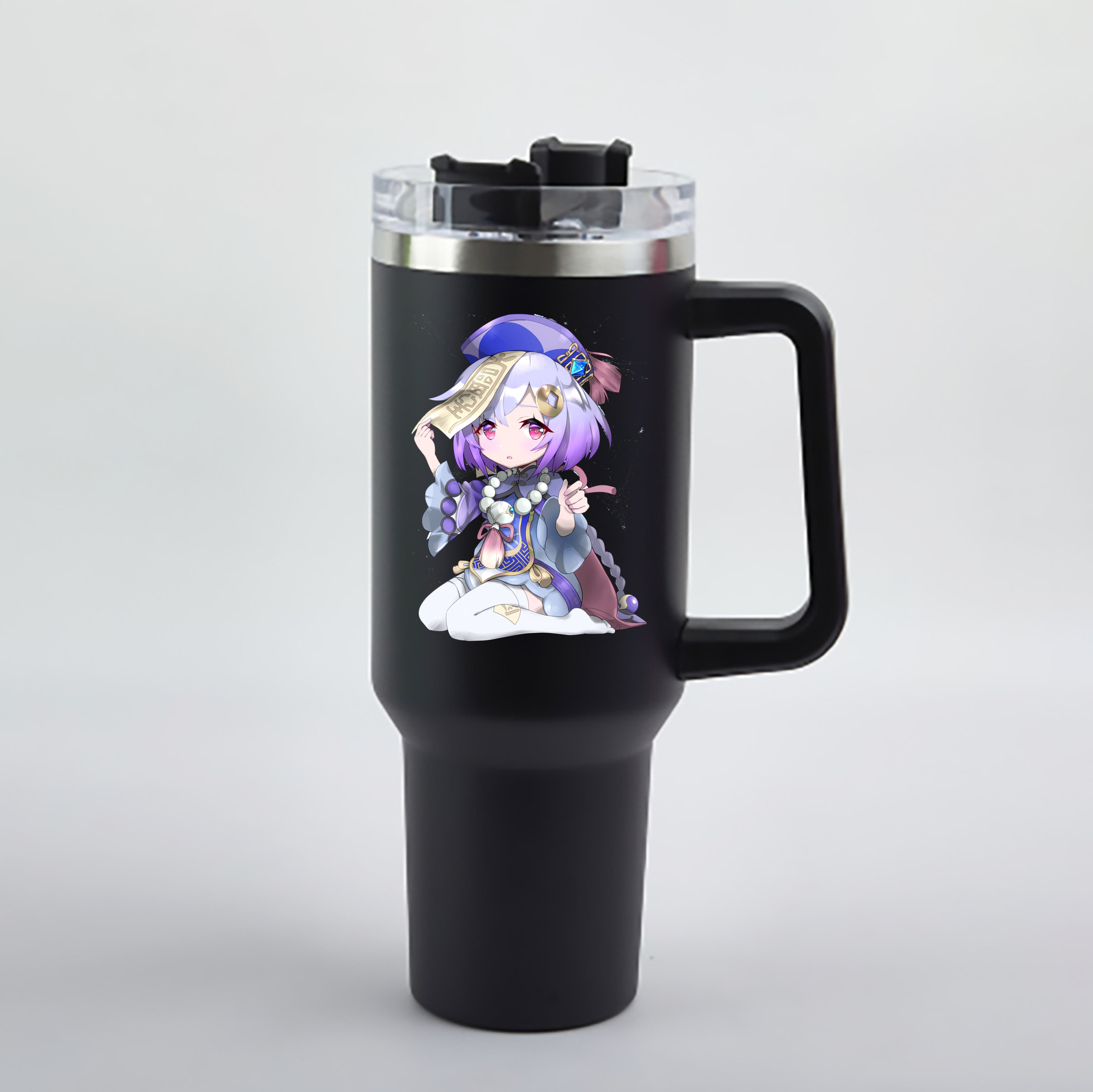 げんし神 七七 なな  genshin Nana 1200mL車用タンブラー - クリスタルステッカー（プラスチックストロー付き）
