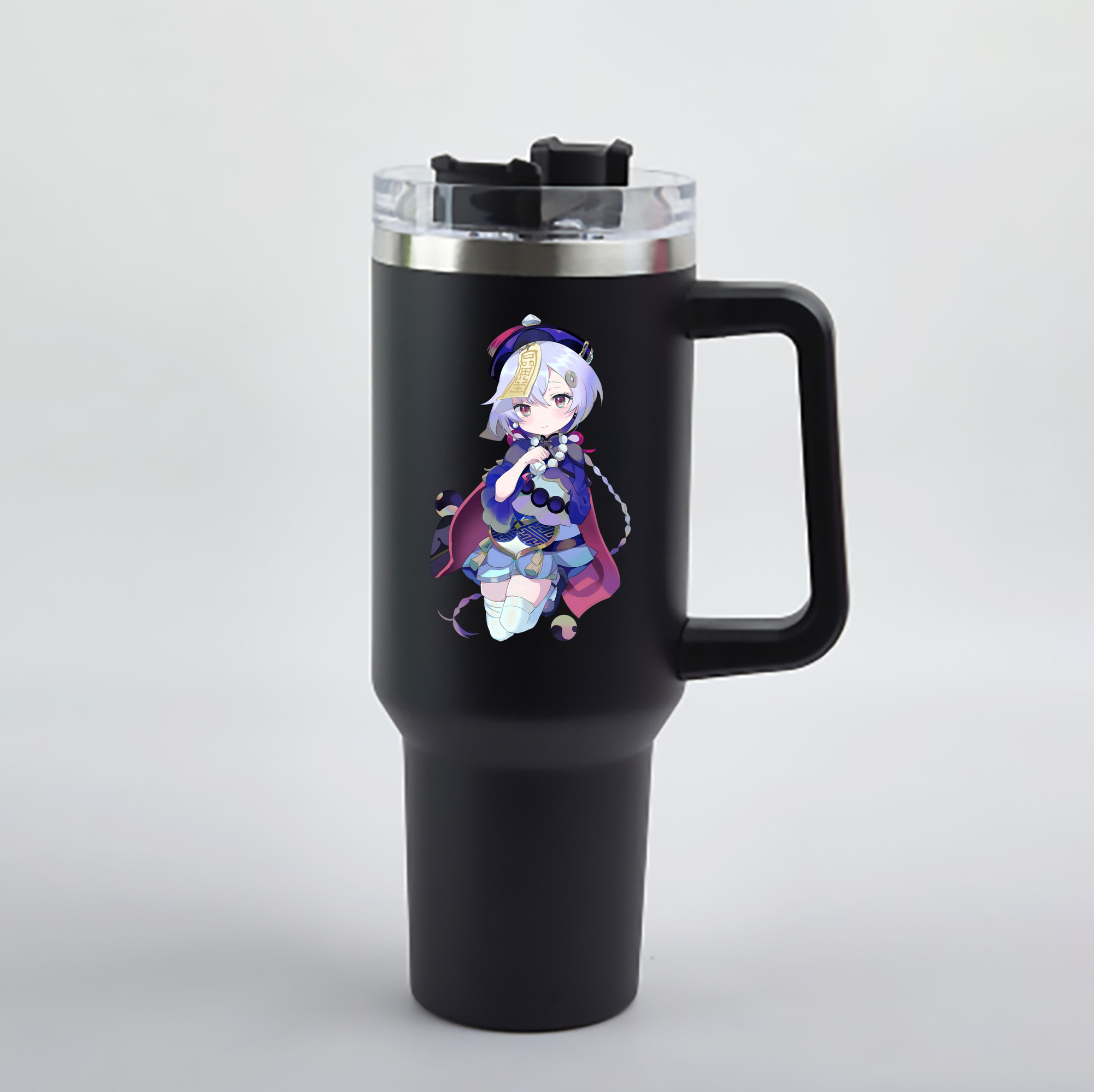 げんし神 七七 なな  genshin Nana 1200mL車用タンブラー - クリスタルステッカー（プラスチックストロー付き）