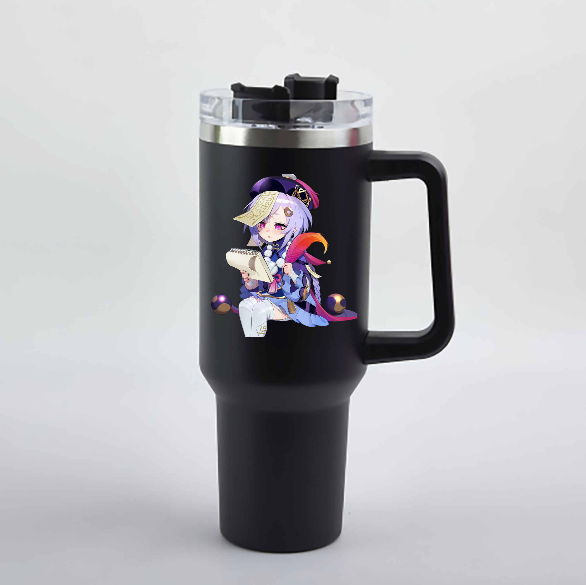 げんし神 七七 なな  genshin Nana 1200mL車用タンブラー - クリスタルステッカー（プラスチックストロー付き）