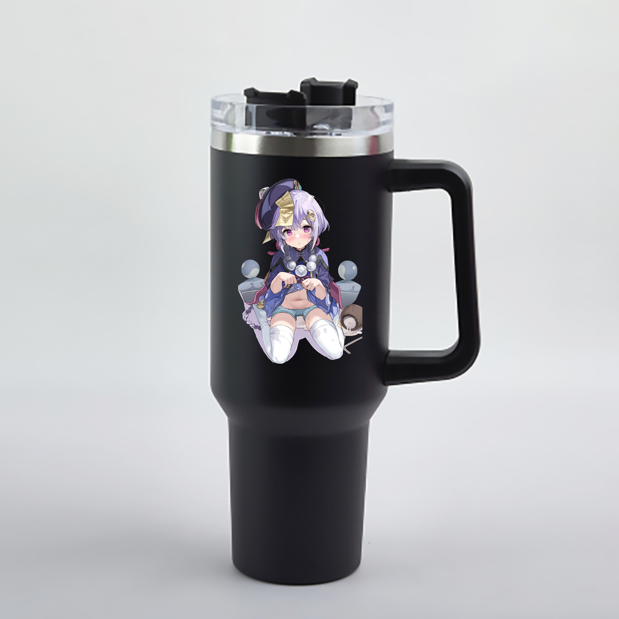 げんし神 七七 なな  genshin Nana 1200mL車用タンブラー - クリスタルステッカー（プラスチックストロー付き）