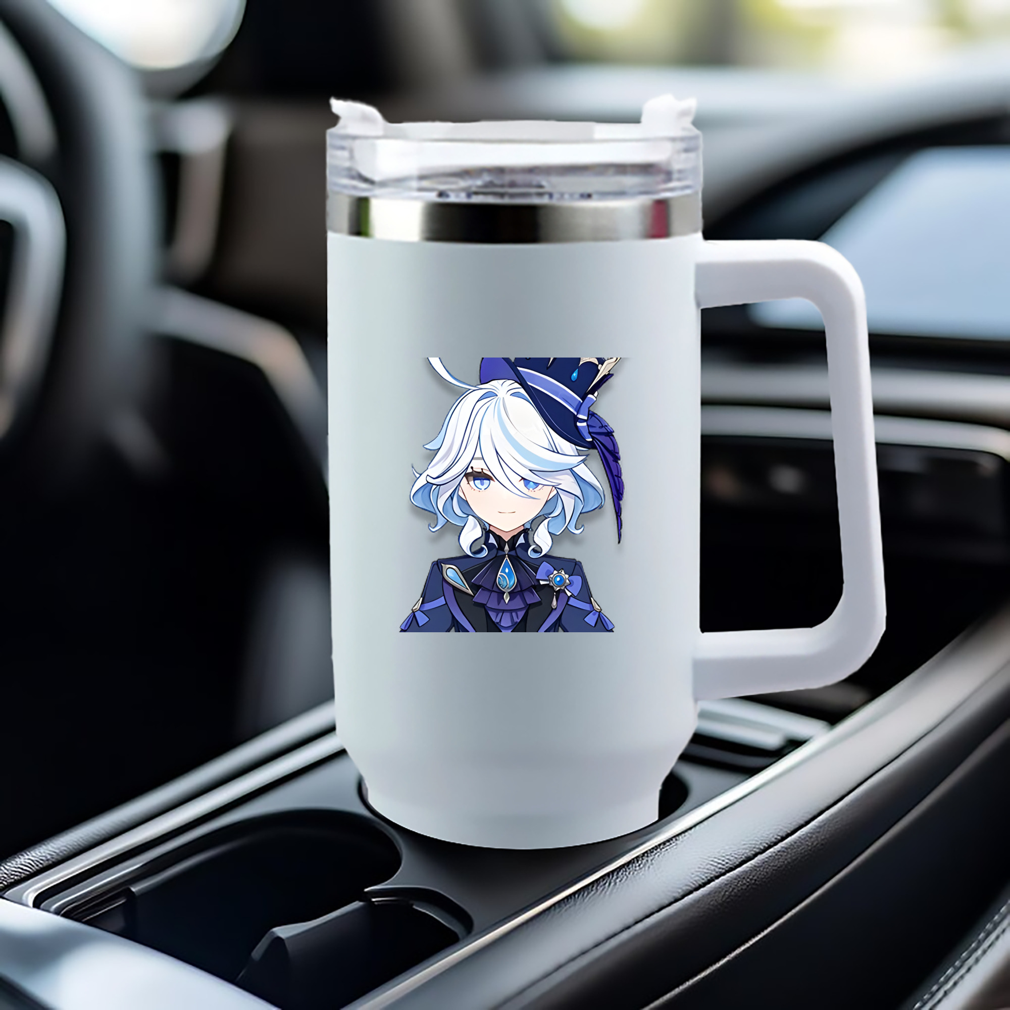 げんし神 フリーナ genshin Furina 1200mL車用タンブラー（カラープリント）