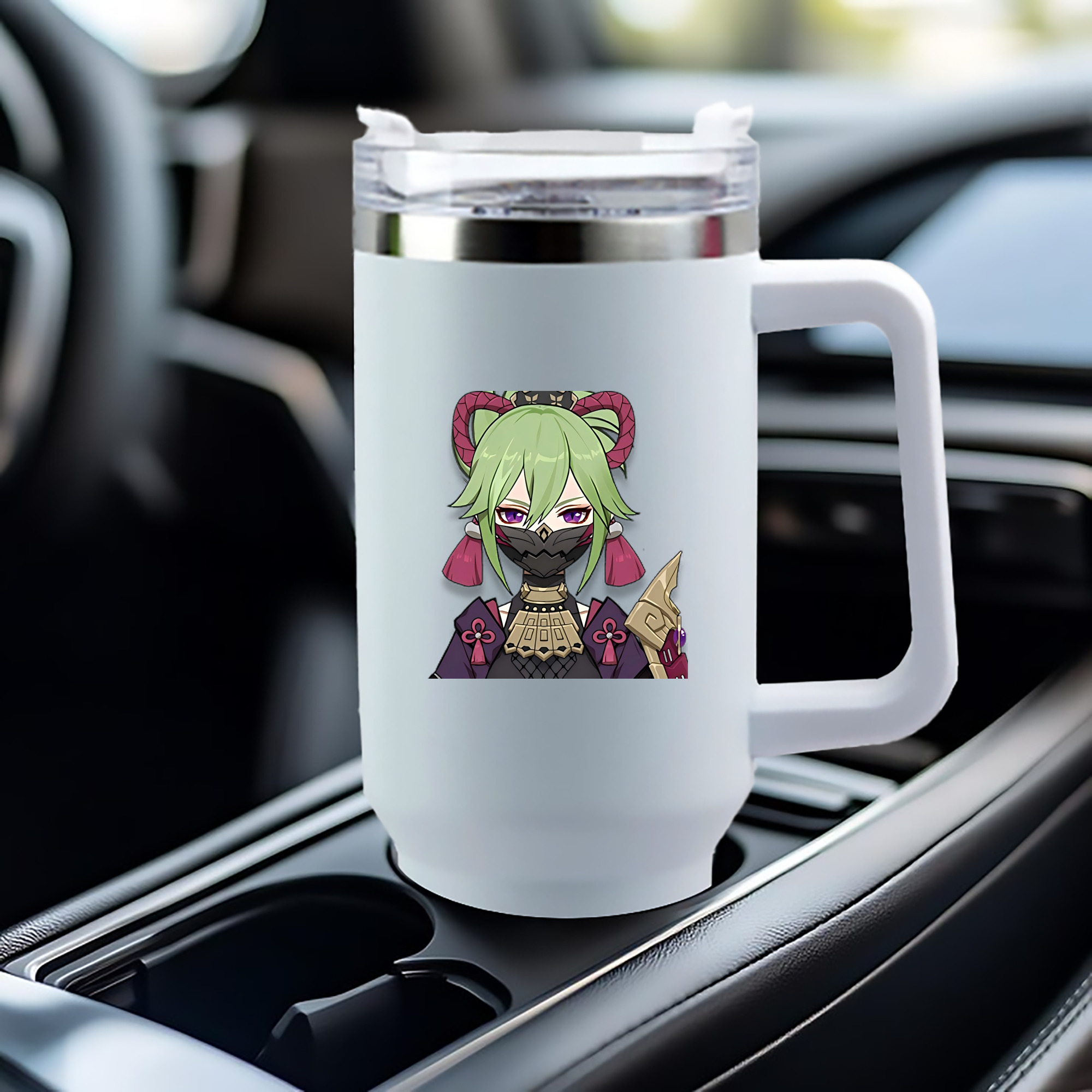 げんし神  久岐忍 くき しのぶ genshin Kuki Shinobu 1200mL車用タンブラー（カラープリント）