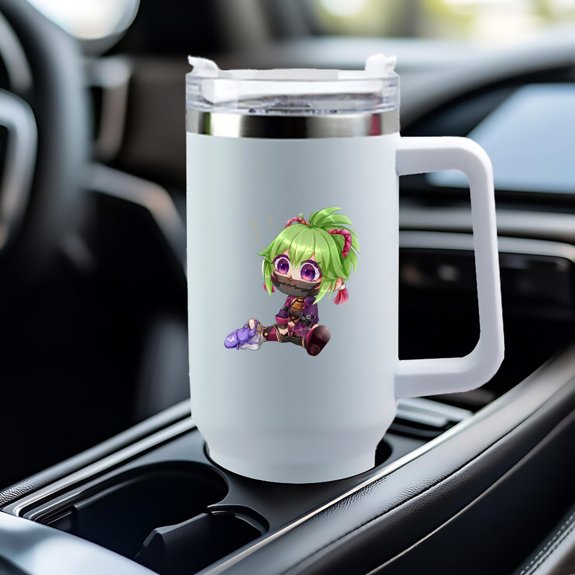 げんし神  久岐忍 くき しのぶ genshin Kuki Shinobu 1200mL車用タンブラー（カラープリント）