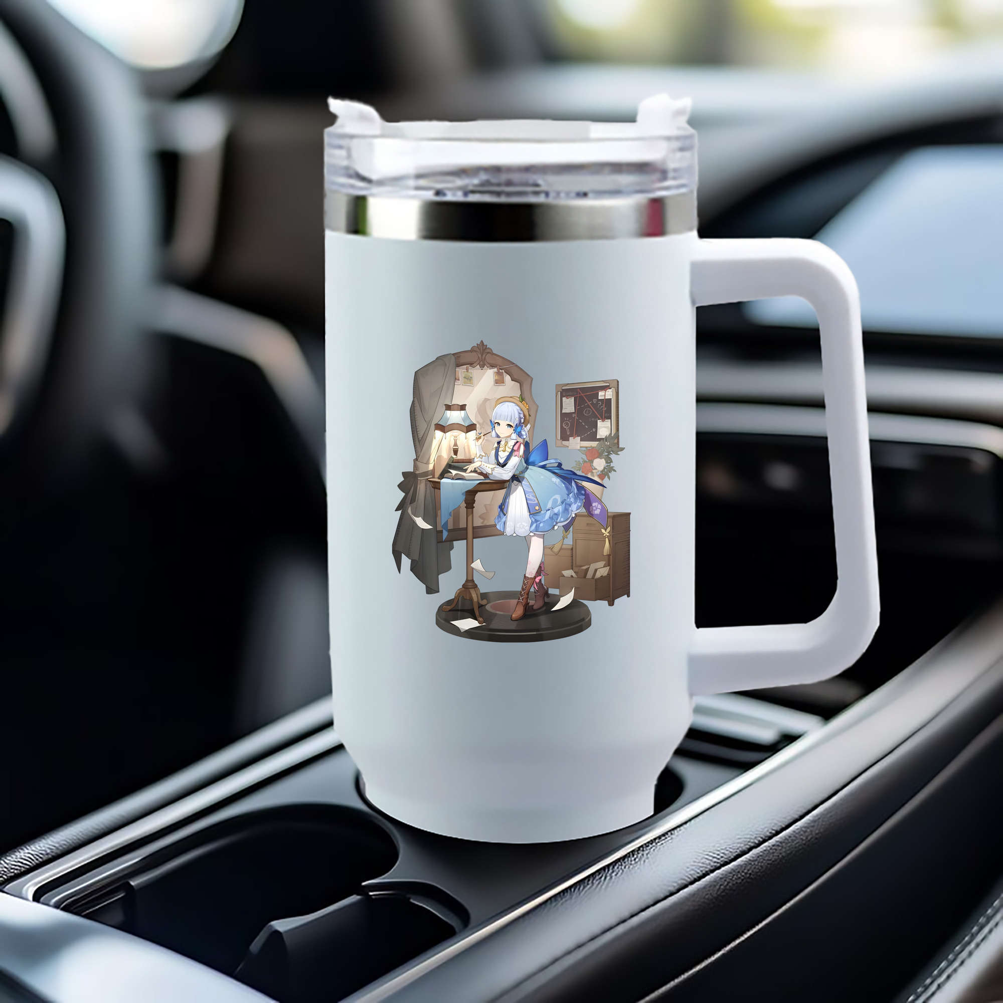 げんし神 神里綾華 神宮寺レン genshin Kamimiya Ren 1200mL車用タンブラー（カラープリント）