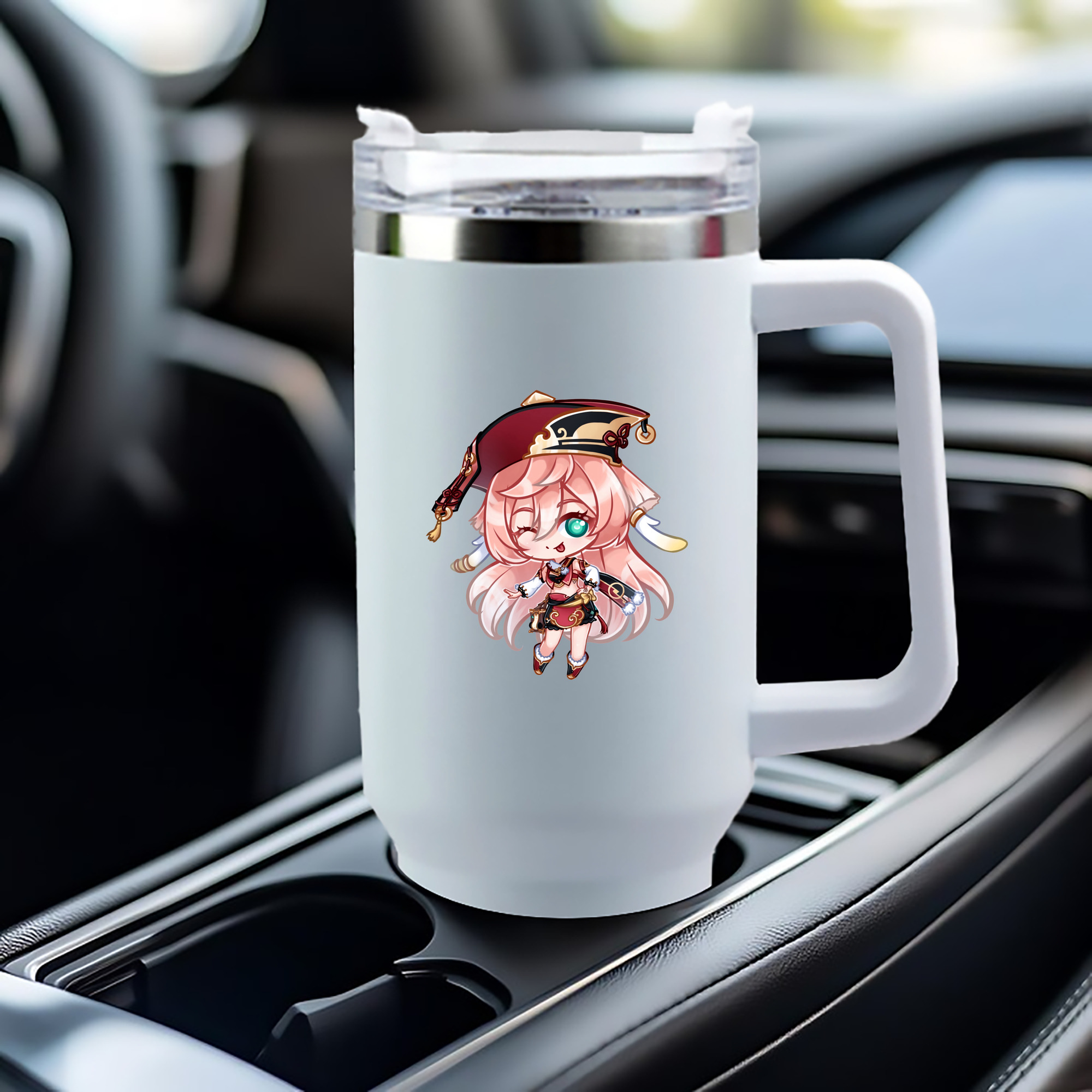 げんし神 ヤンフェイ genshin Yanfei 1200mL車用タンブラー（カラープリント）