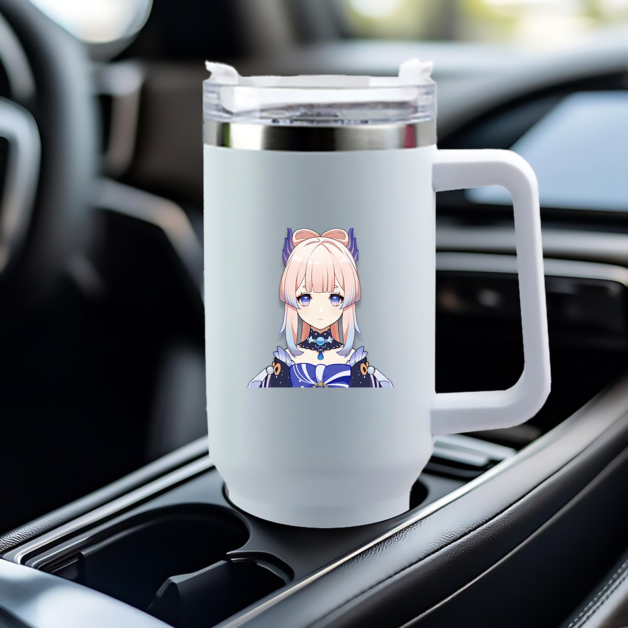 げんし神 珊瑚宮心海 サンゴノミヤ・ココミ genshin Sangonomiya Kokomi 1200mL車用タンブラー（カラープリント）