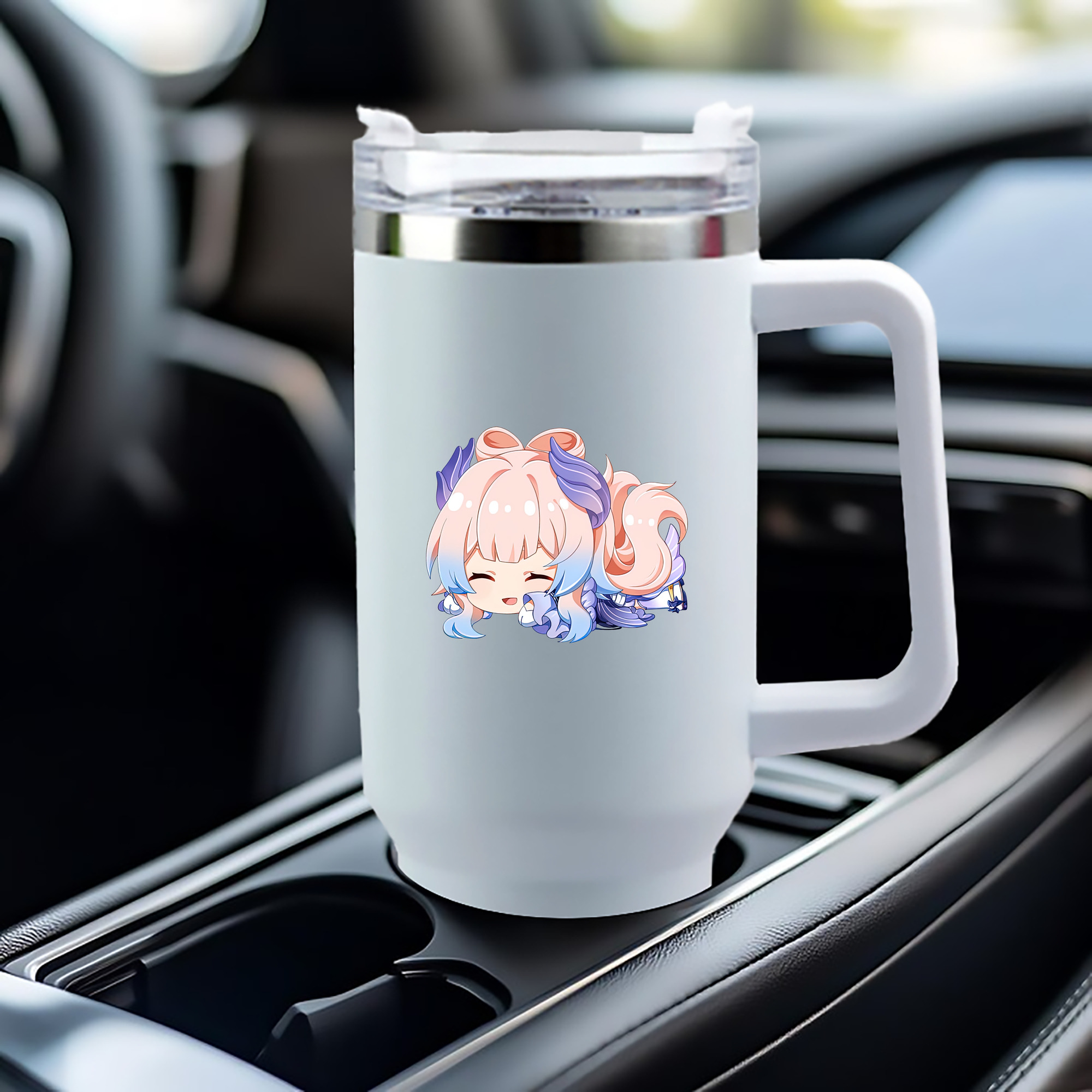 げんし神 珊瑚宮心海 サンゴノミヤ・ココミ genshin Sangonomiya Kokomi 1200mL車用タンブラー（カラープリント）