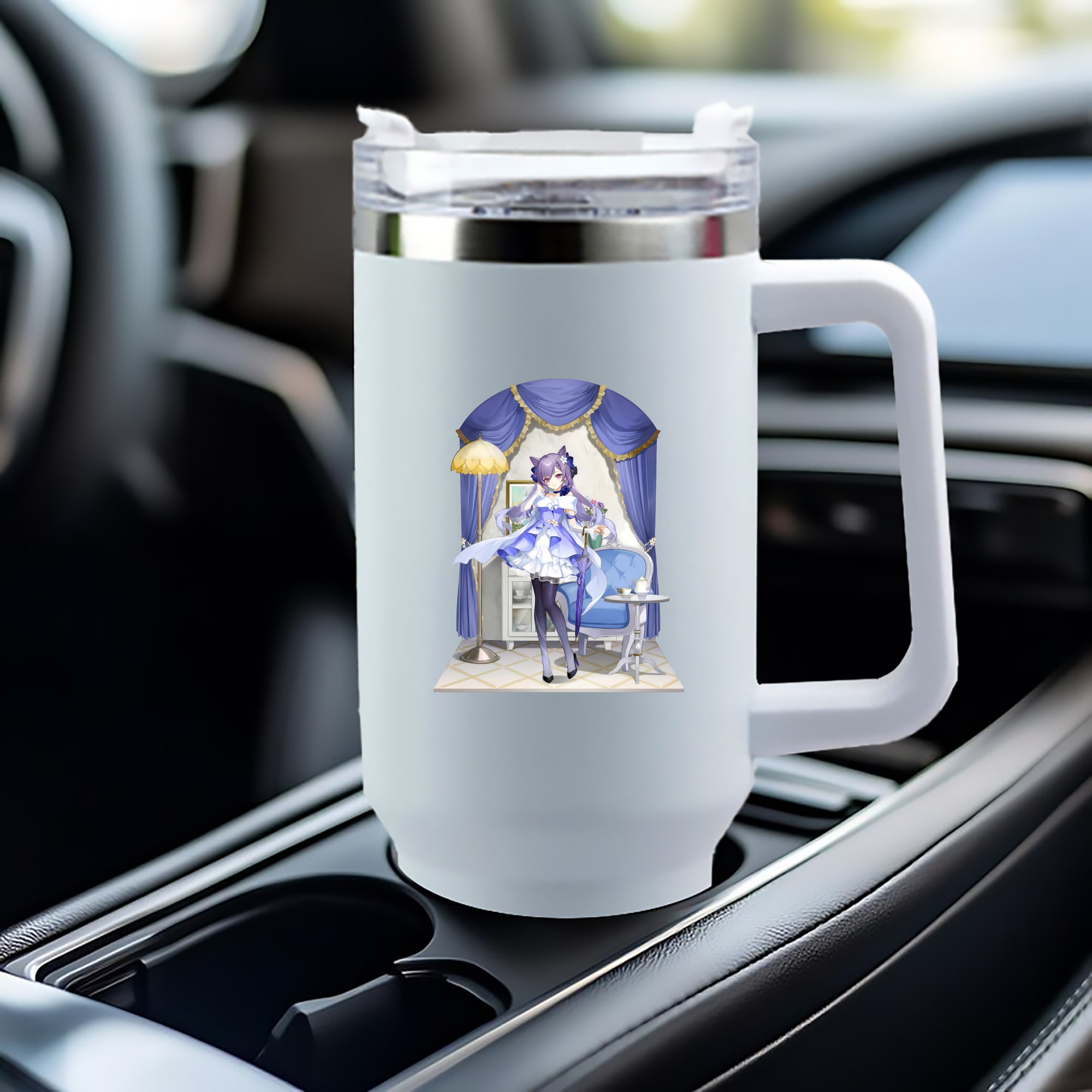 げんし神 刻晴 こくせい genshin Kokusei 1200mL車用タンブラー（カラープリント）