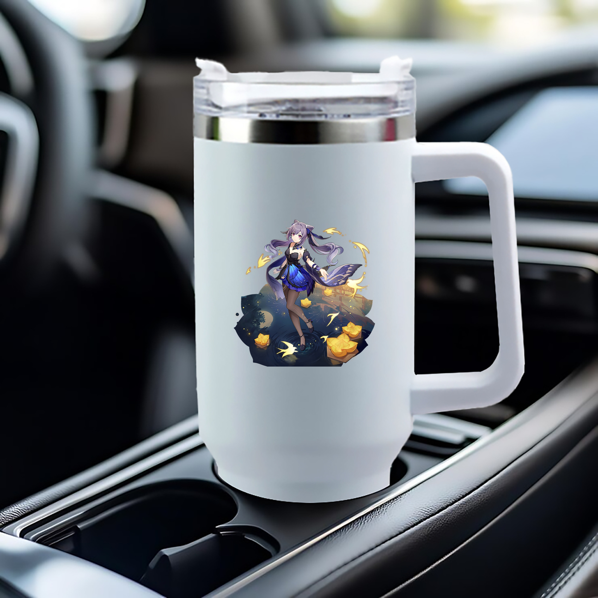 げんし神 刻晴 こくせい genshin Kokusei 1200mL車用タンブラー（カラープリント）