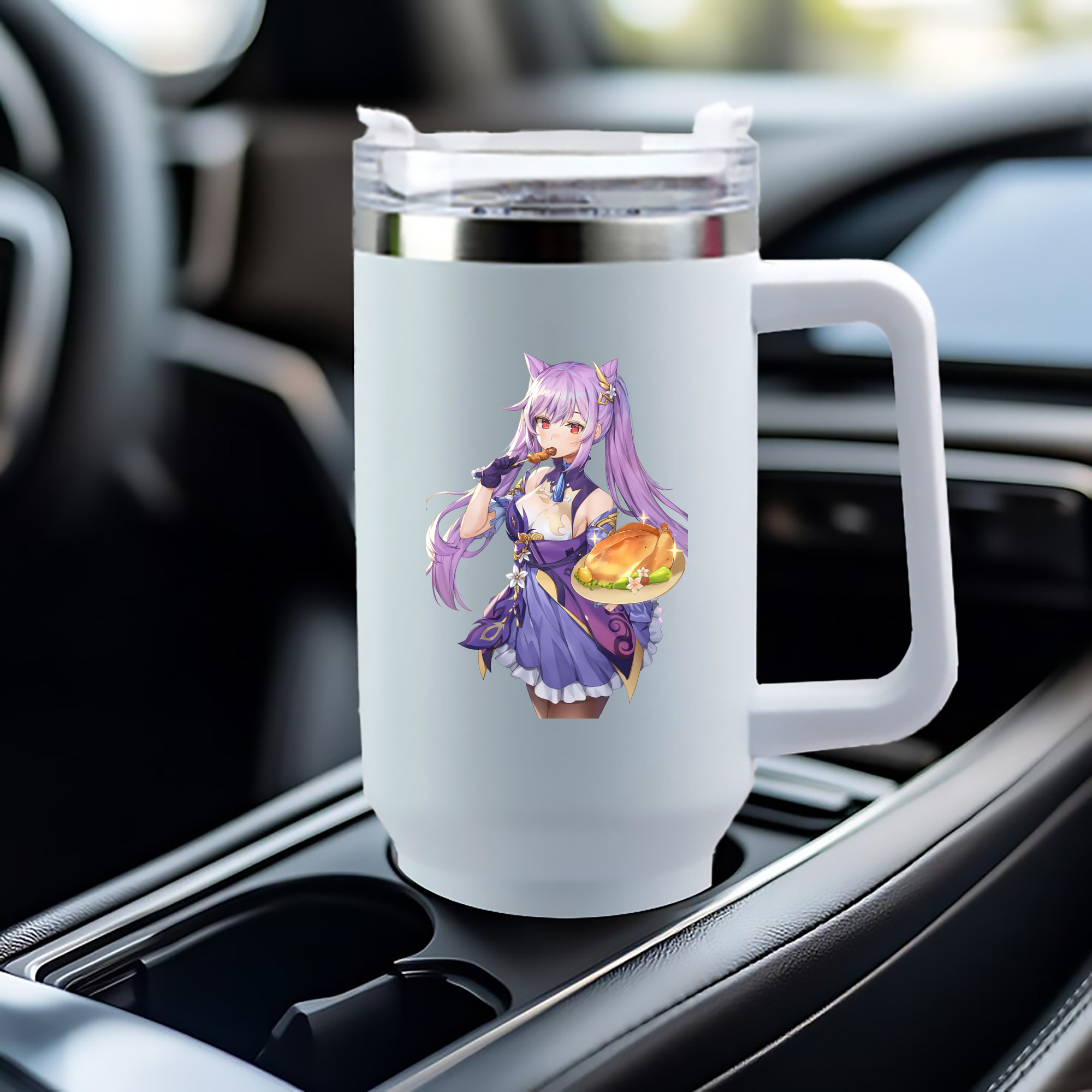 げんし神 刻晴 こくせい genshin Kokusei 1200mL車用タンブラー（カラープリント）