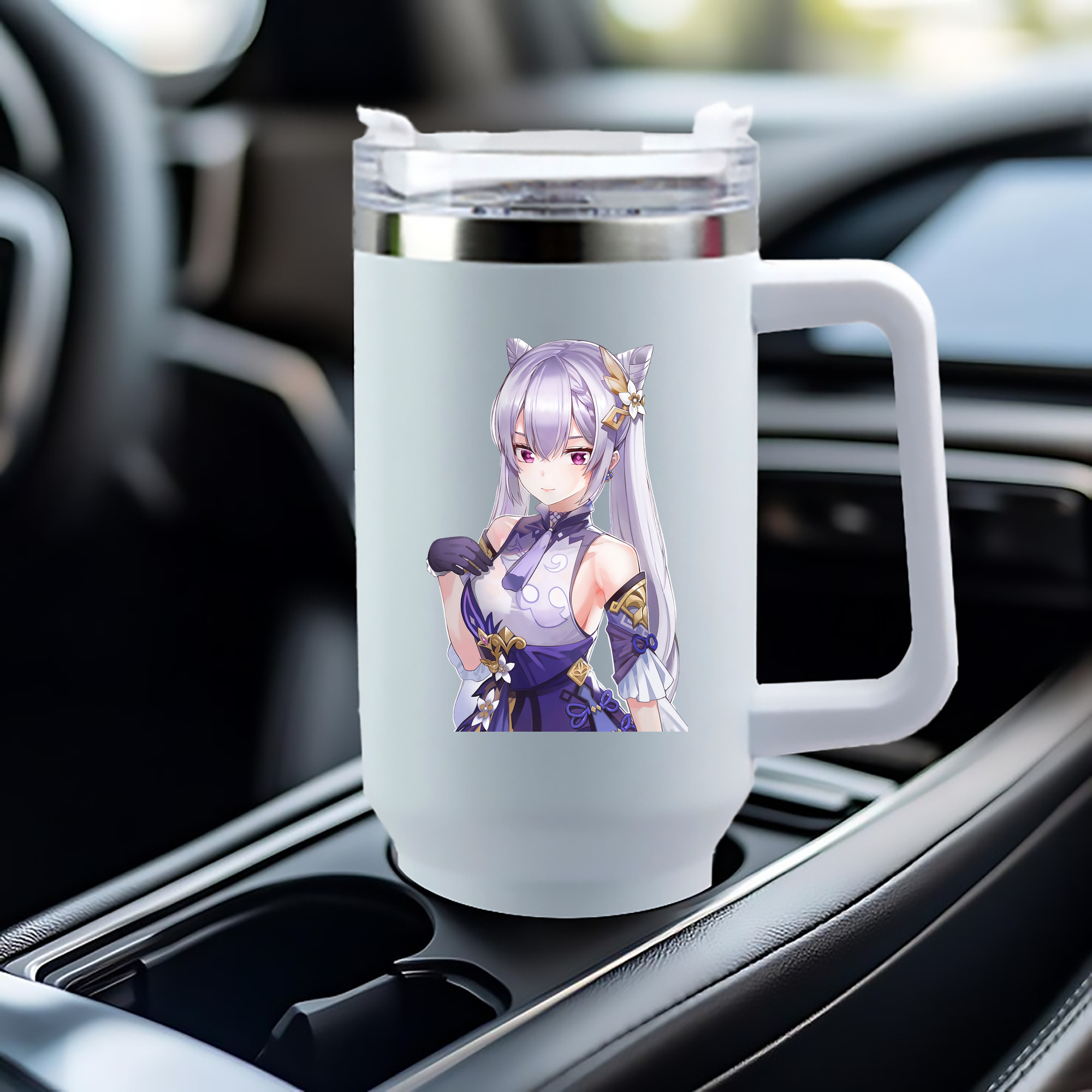 げんし神 刻晴 こくせい genshin Kokusei 1200mL車用タンブラー（カラープリント）