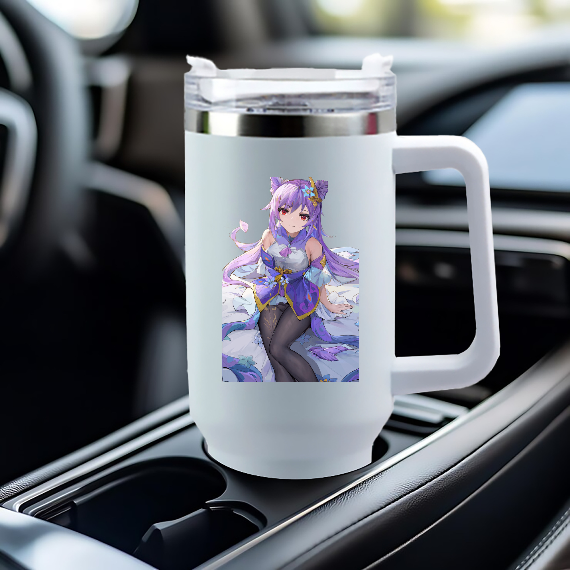 げんし神 刻晴 こくせい genshin Kokusei 1200mL車用タンブラー（カラープリント）