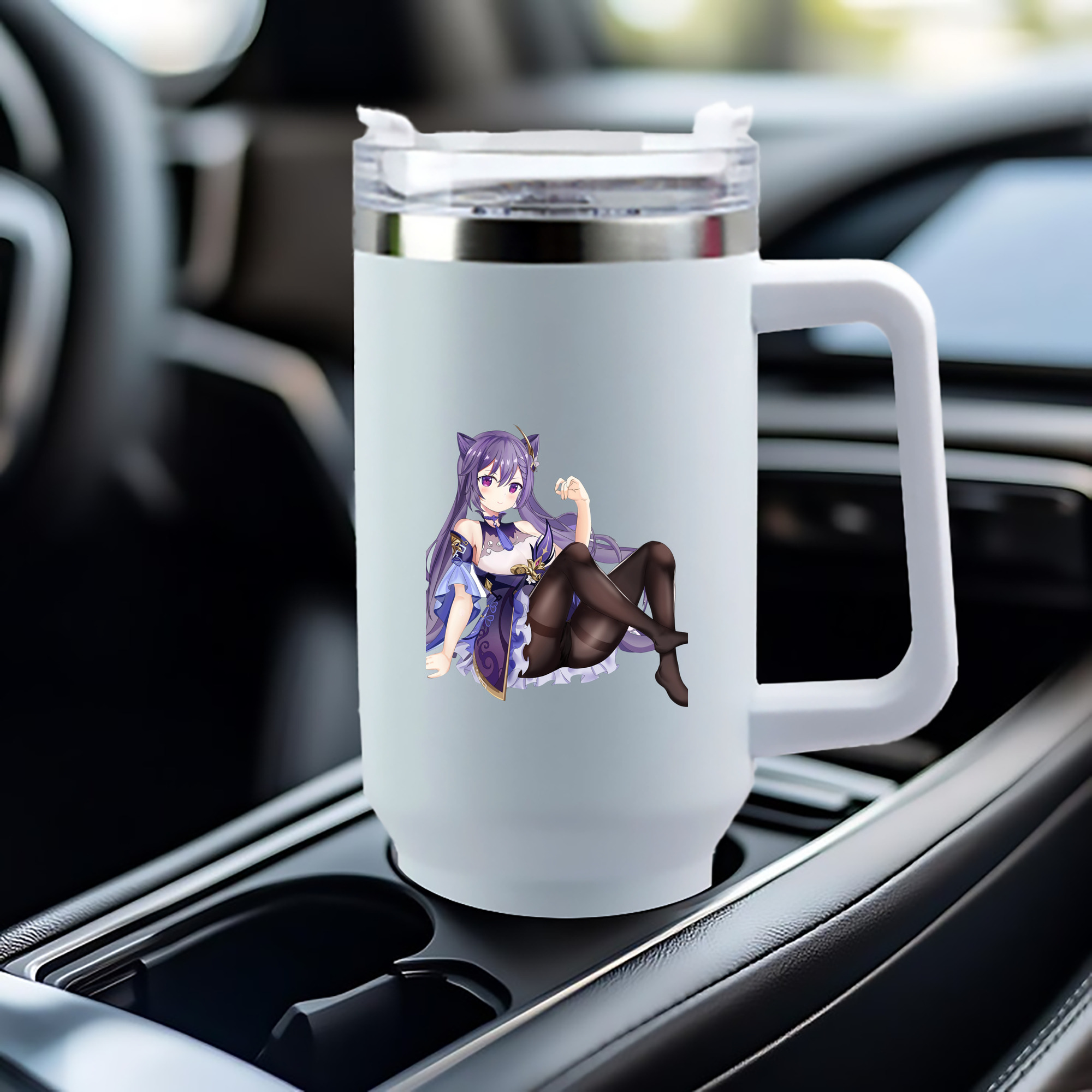 げんし神 刻晴 こくせい genshin Kokusei 1200mL車用タンブラー（カラープリント）