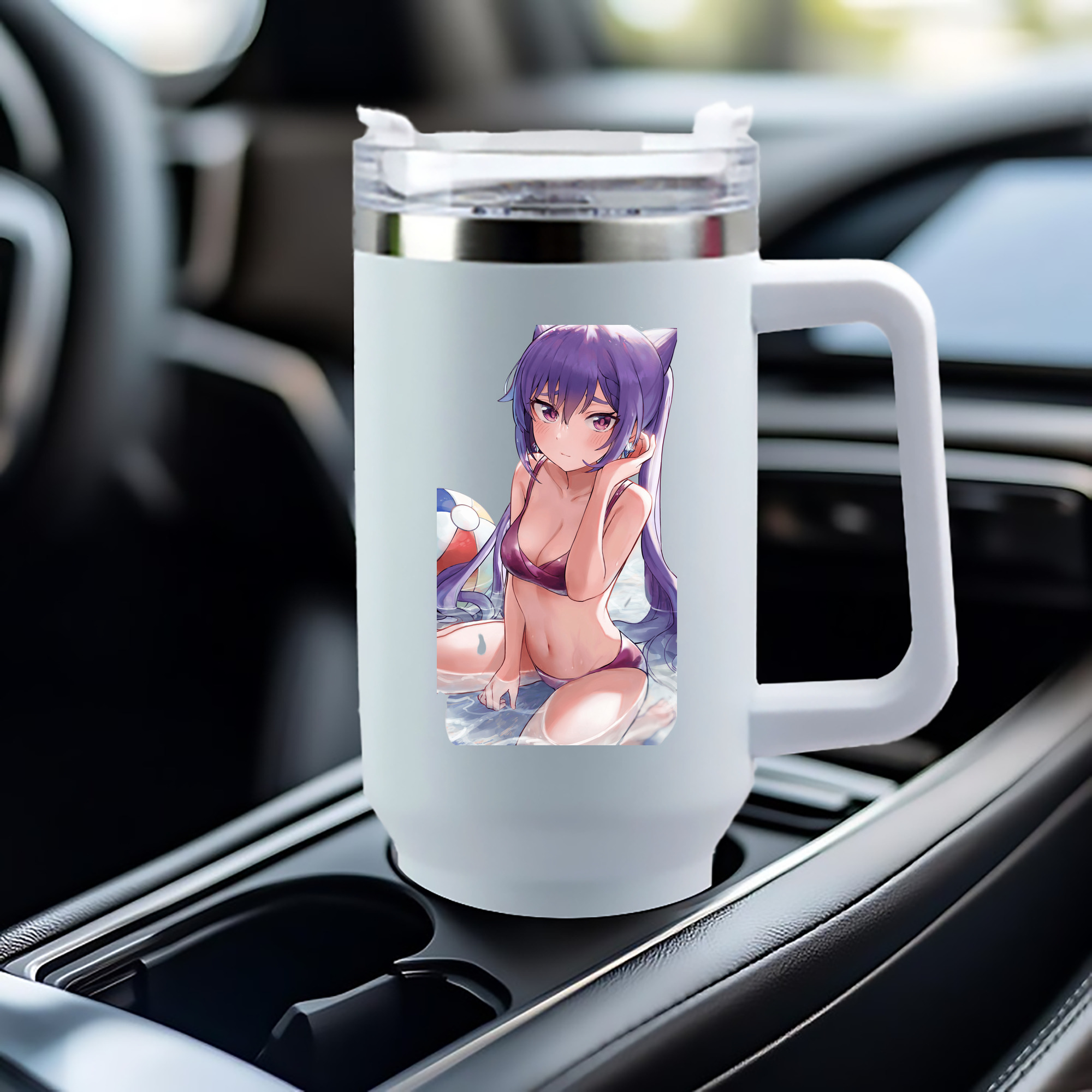 げんし神 刻晴 こくせい genshin Kokusei 1200mL車用タンブラー（カラープリント）