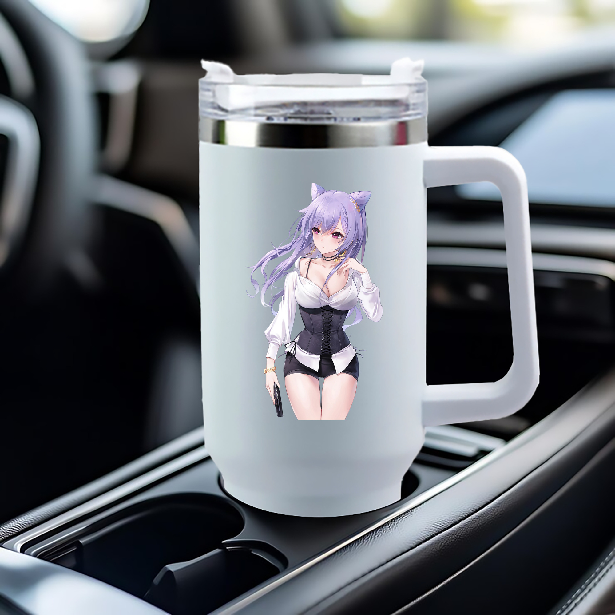 げんし神 刻晴 こくせい genshin Kokusei 1200mL車用タンブラー（カラープリント）