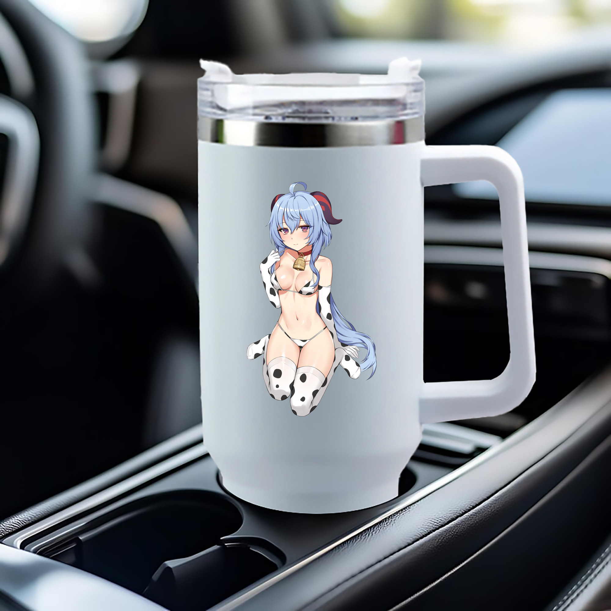 げんし神 甘雨 かんう genshin Ganyu 1200mL車用タンブラー（カラープリント）