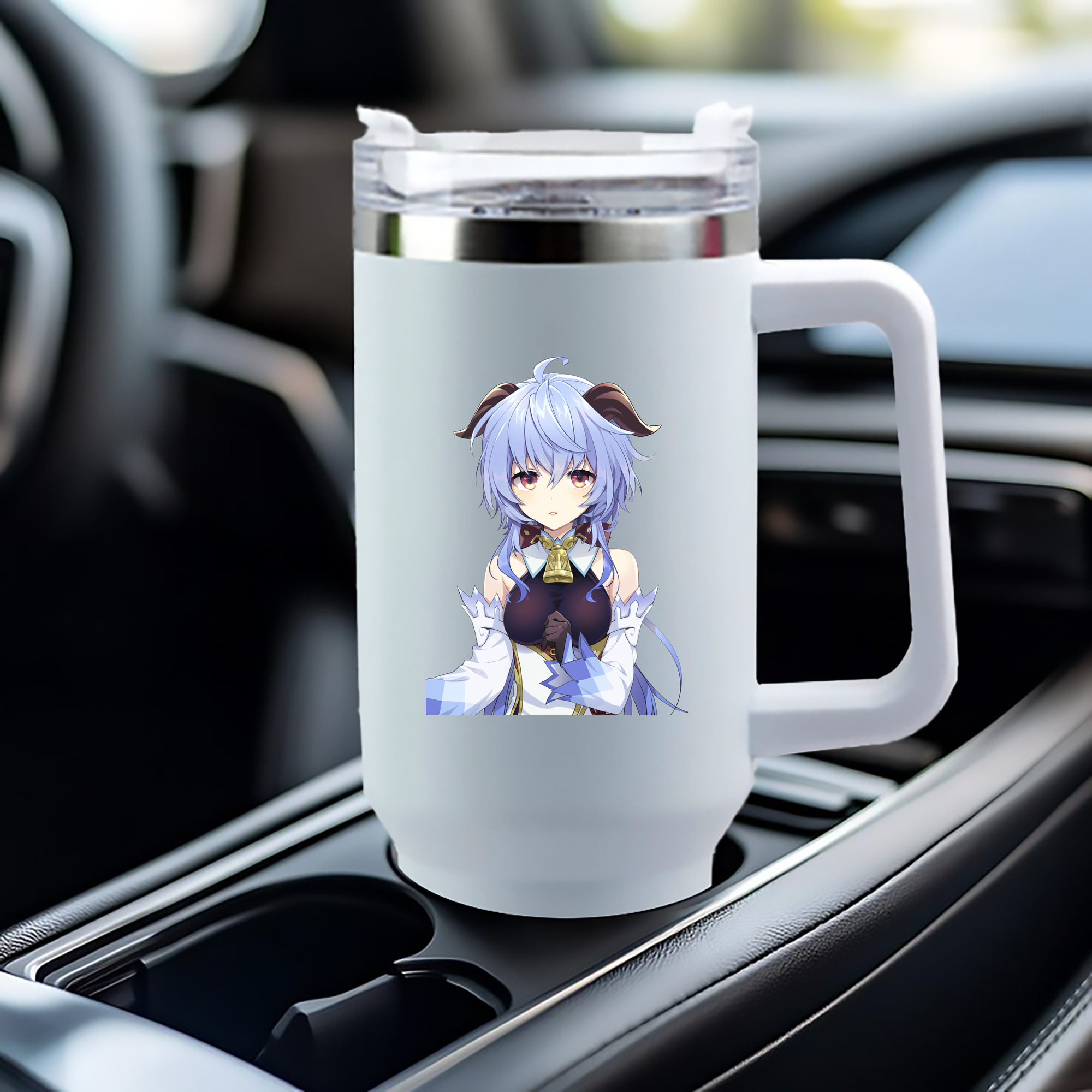 げんし神 甘雨 かんう genshin Ganyu 1200mL車用タンブラー（カラープリント）