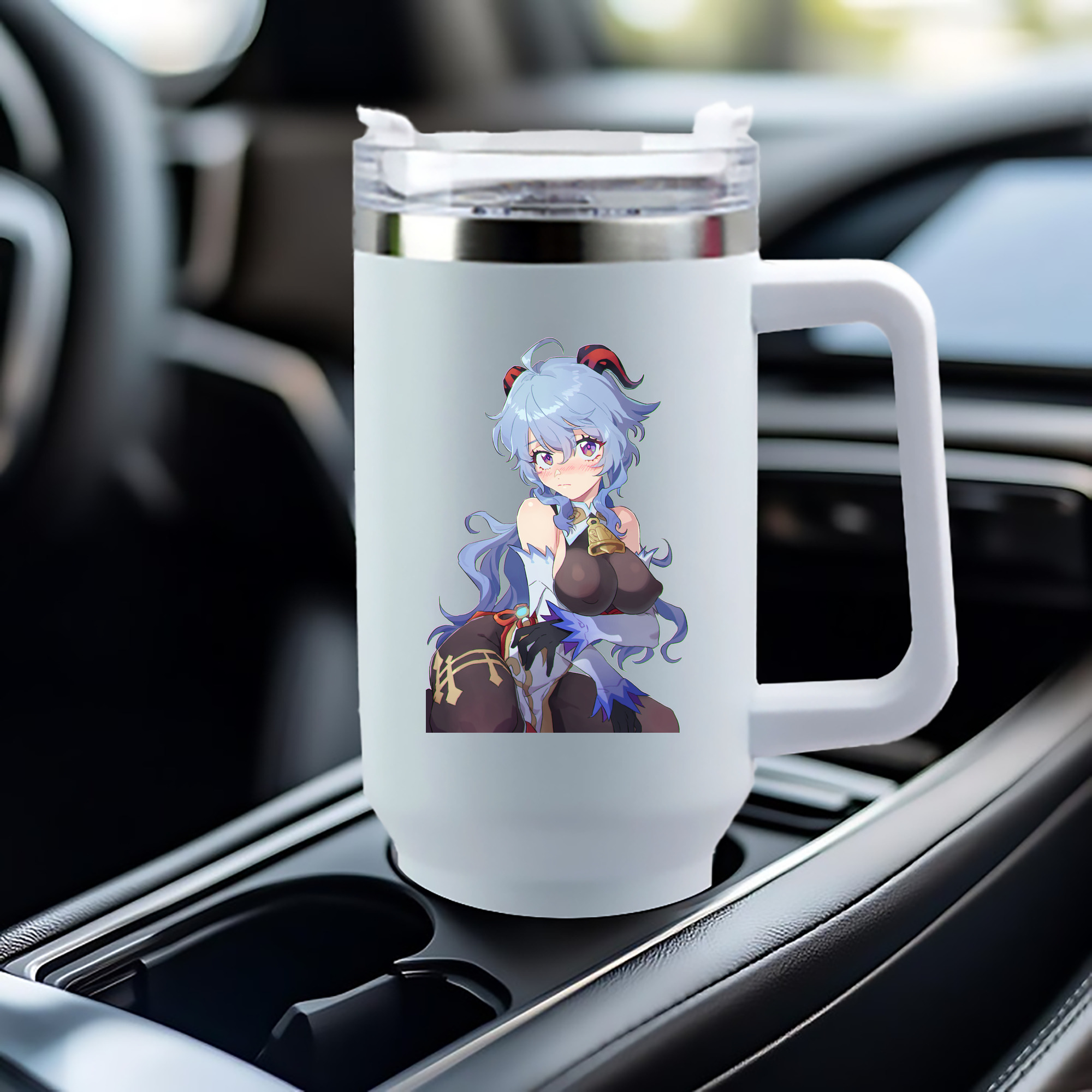 げんし神 甘雨 かんう genshin Ganyu 1200mL車用タンブラー（カラープリント）